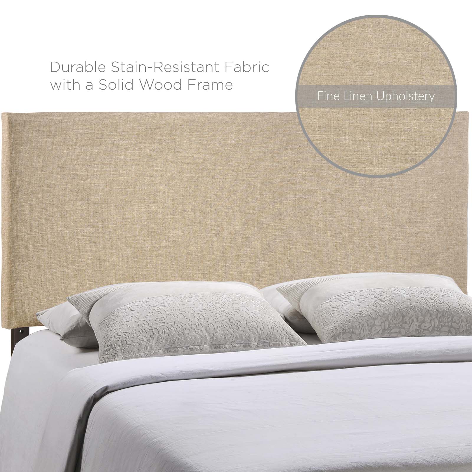 Modway Headboards - Region Queen Upholstered Headboard Cafe