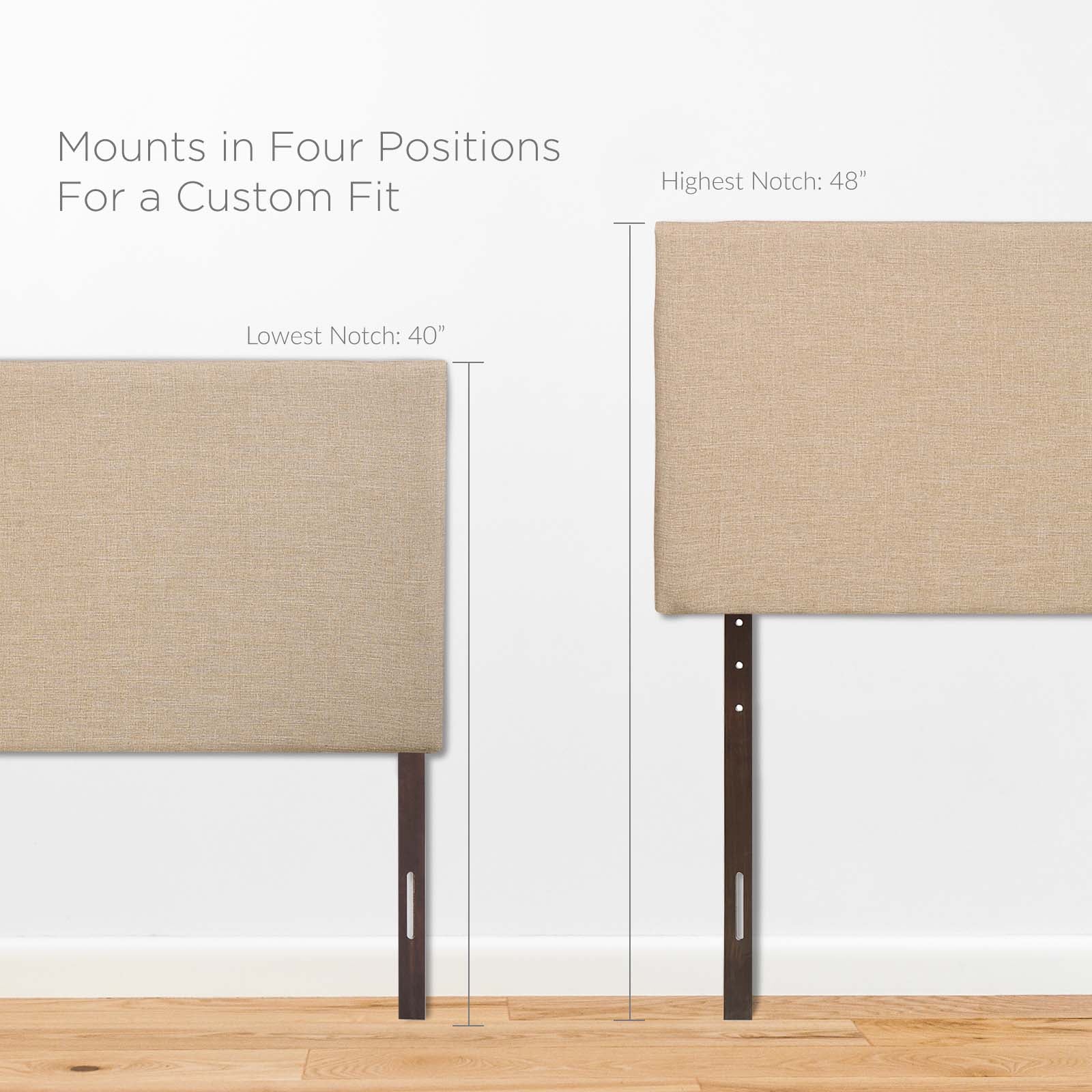 Modway Headboards - Region Queen Upholstered Headboard Cafe