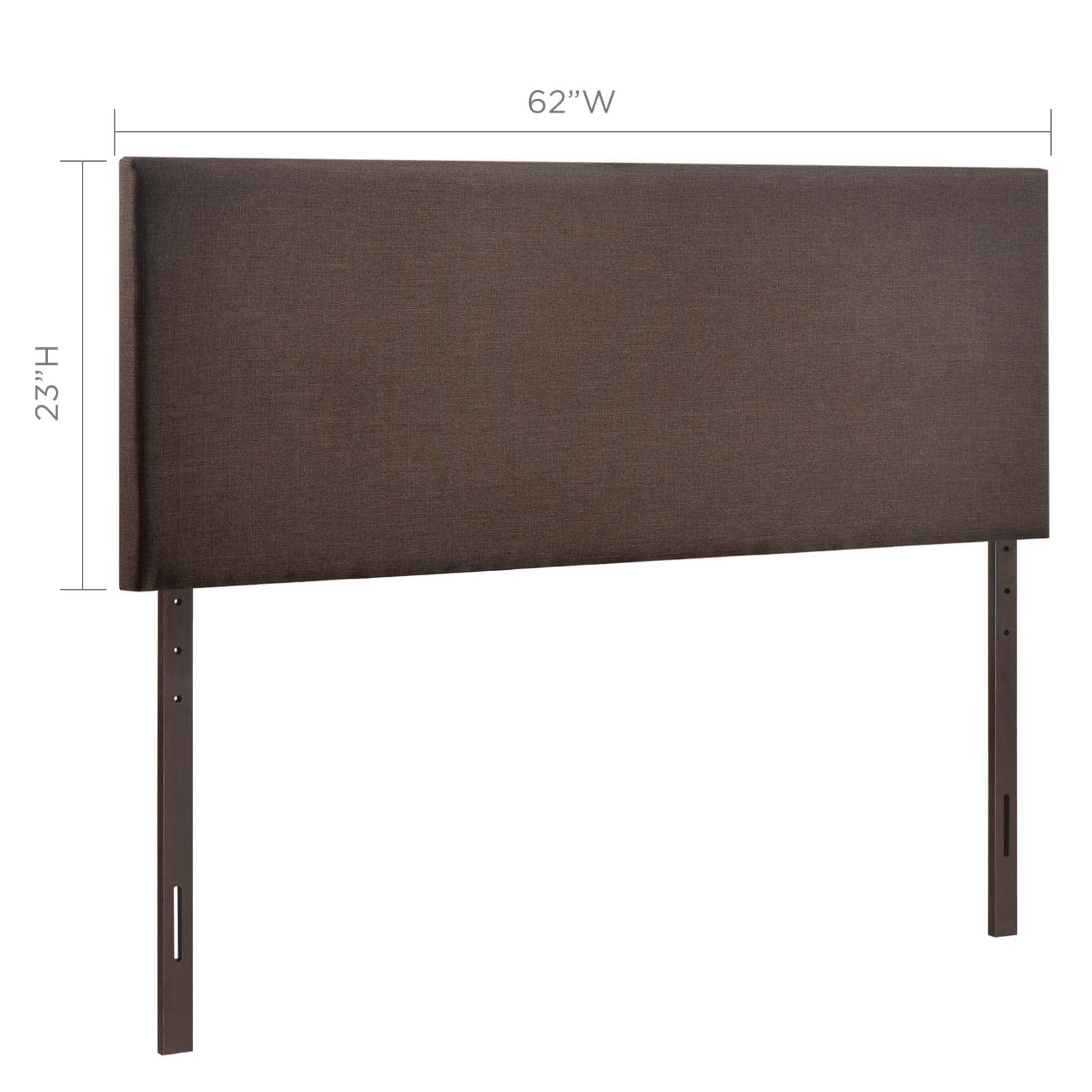 Modway Headboards - Region Queen Upholstered Headboard Dark Brown