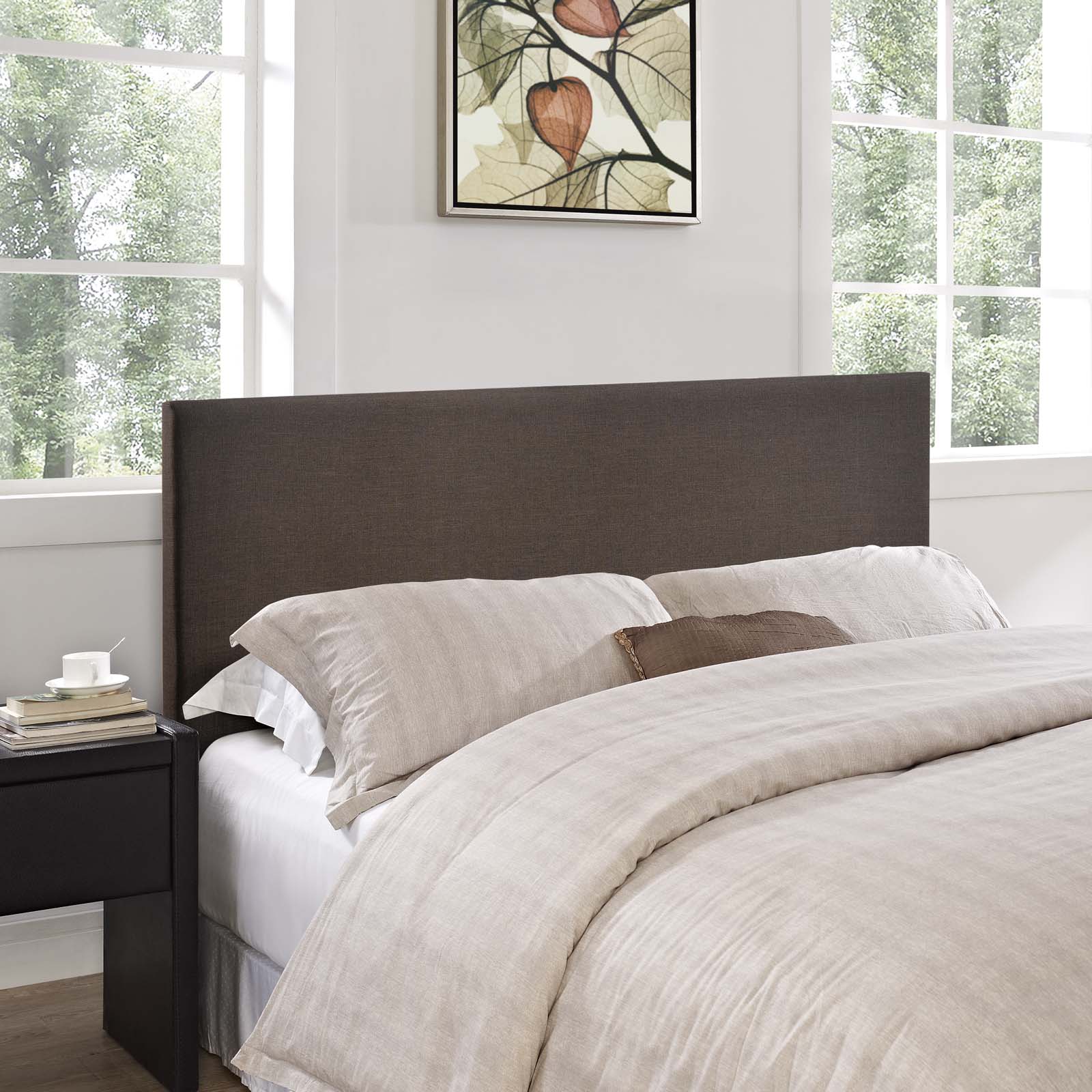 Modway Headboards - Region Queen Upholstered Headboard Dark Brown