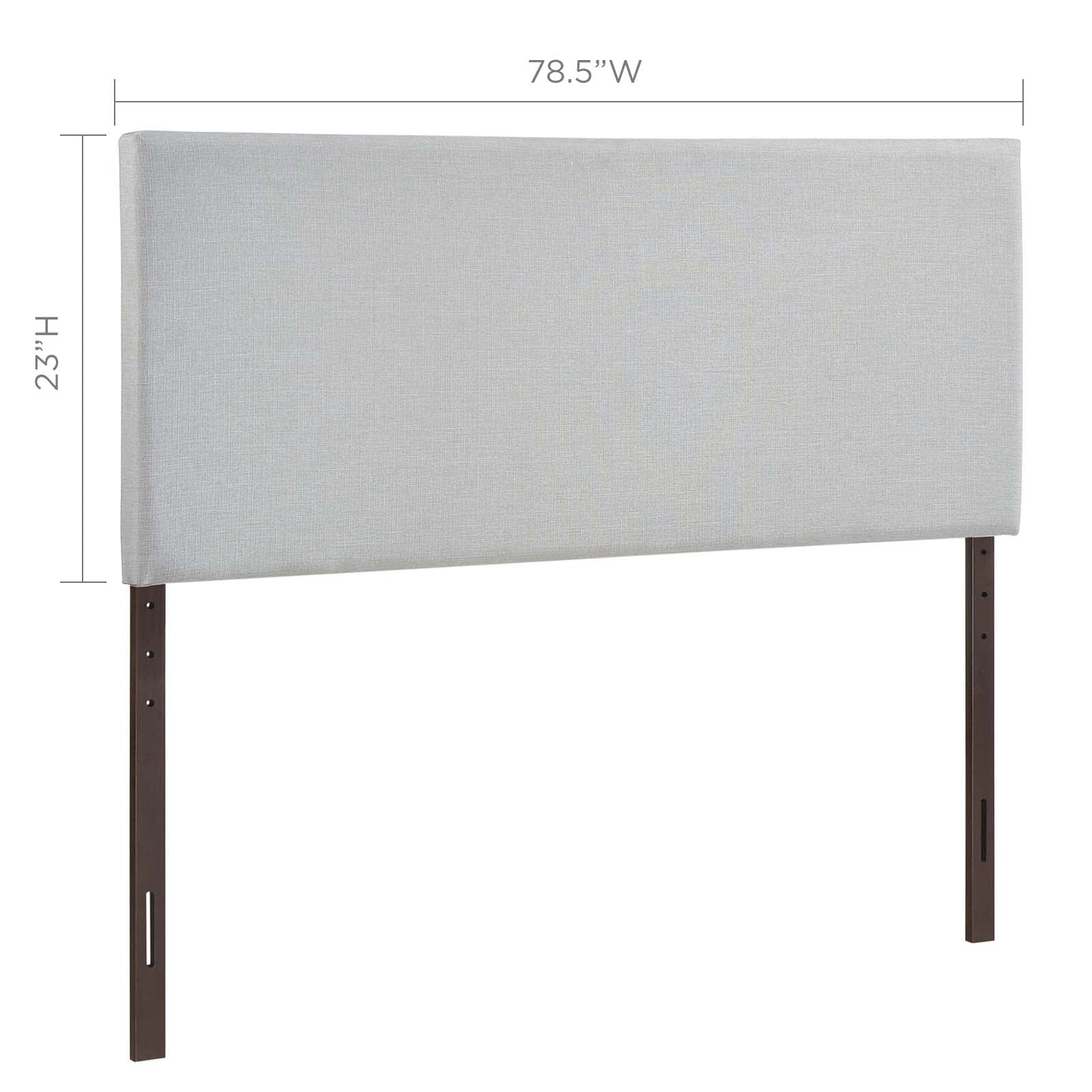 Modway Headboards - Region King Upholstered Fabric Headboard Sky Gray