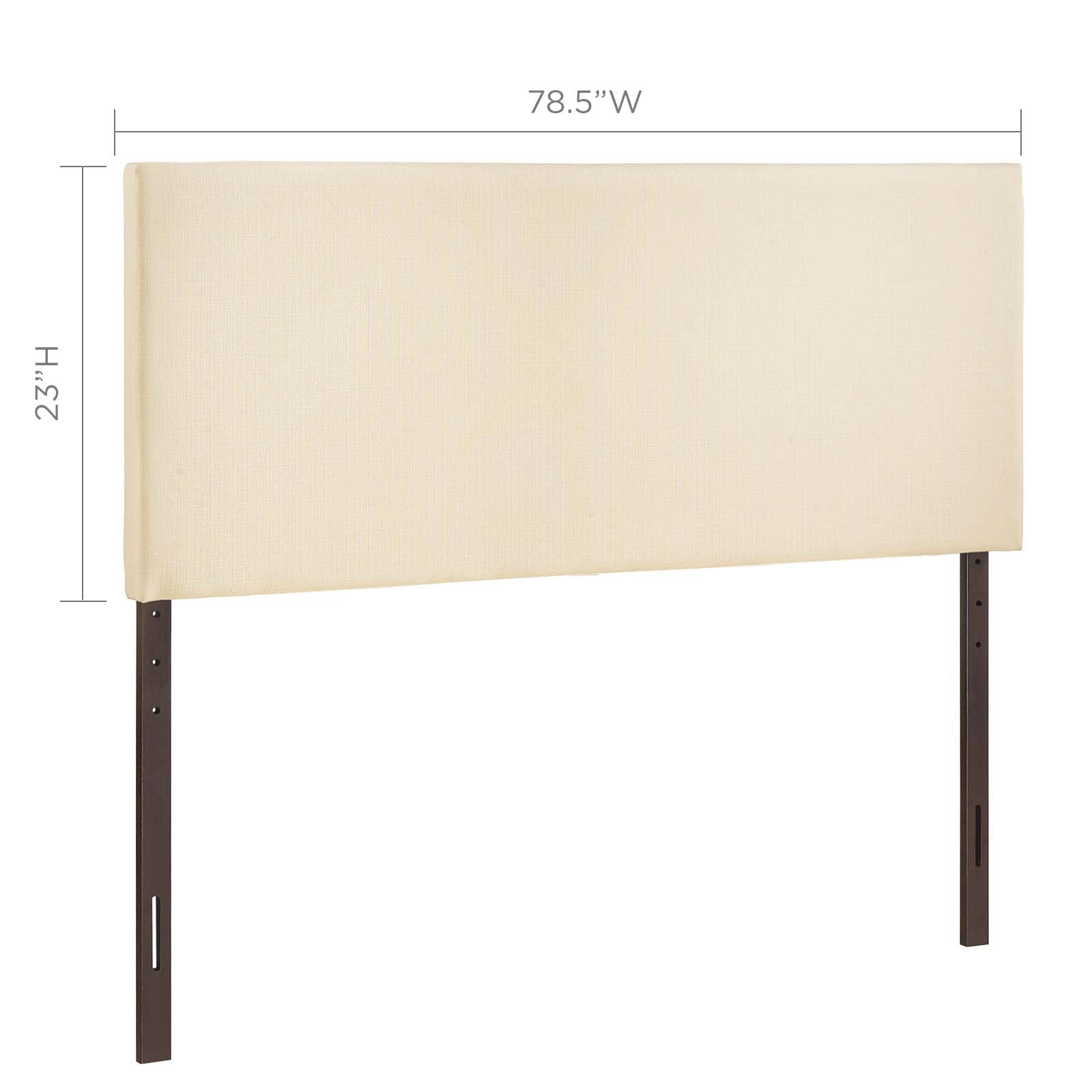 Modway Headboards - Region King Upholstered Fabric Headboard Ivory