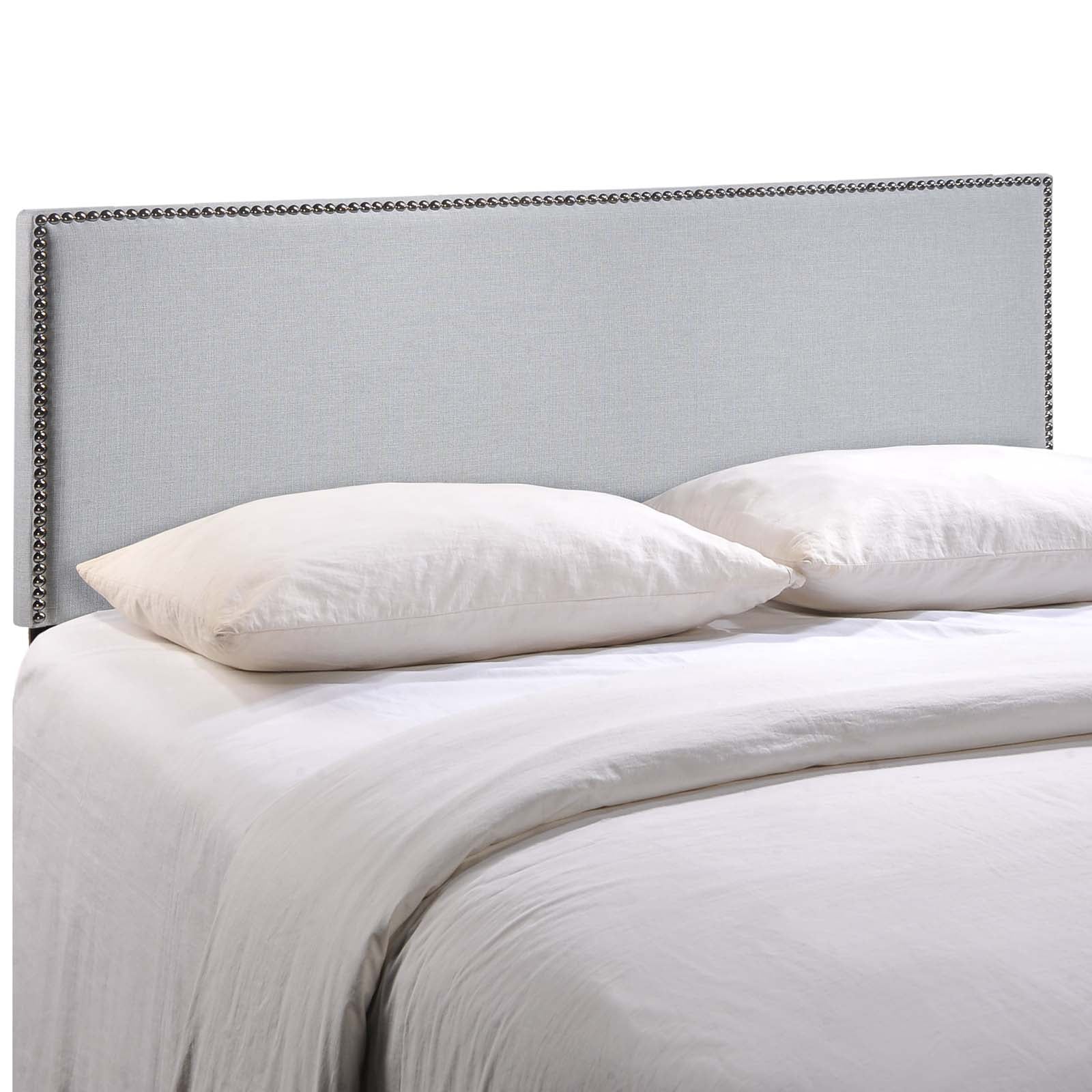 Modway Headboards - Region Nailhead Full Upholstered Headboard Sky Gray