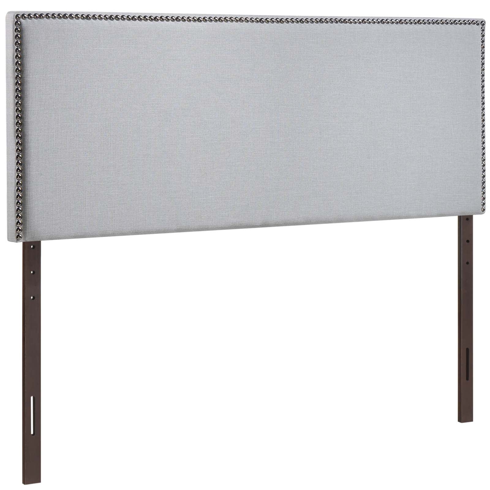 Modway Headboards - Region Nailhead Full Upholstered Headboard Sky Gray