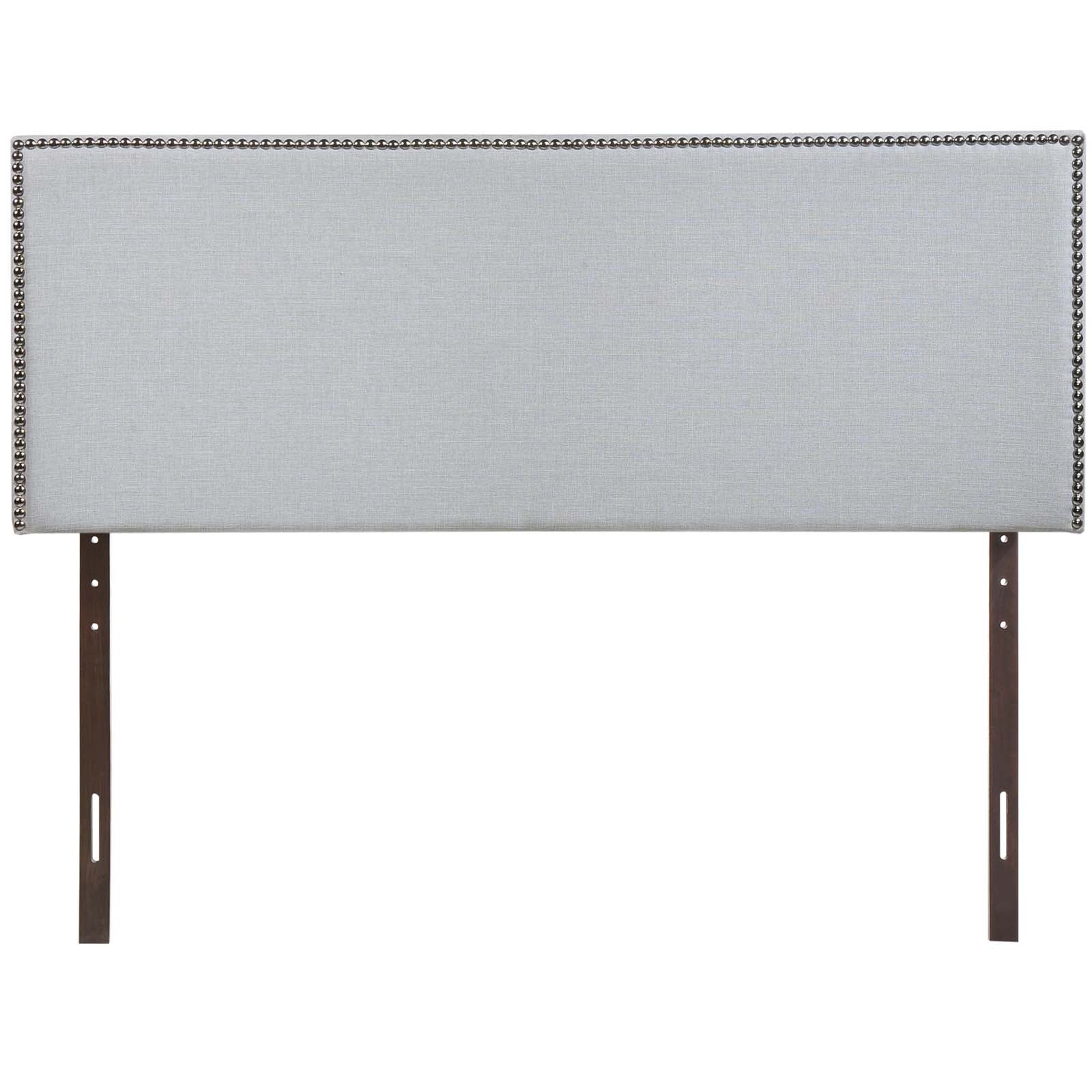 Modway Headboards - Region Nailhead Full Upholstered Headboard Sky Gray