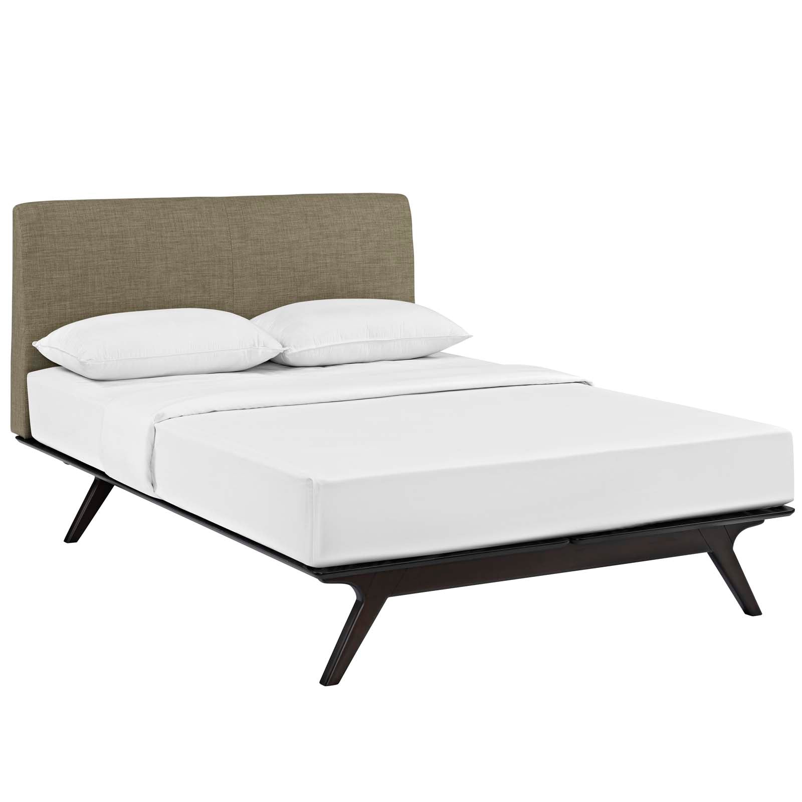 Modway Beds - Tracy Queen Bed Cappuccino And Latte