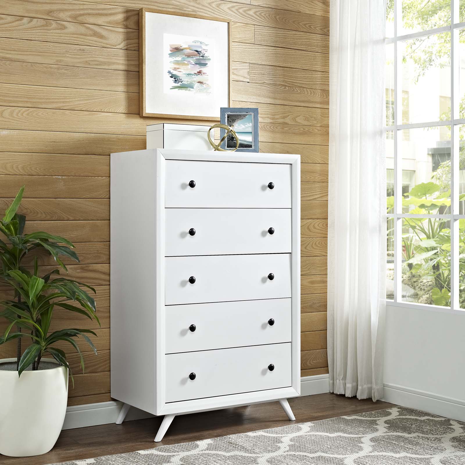 Modway Chest of Drawers - Tracy Chest White