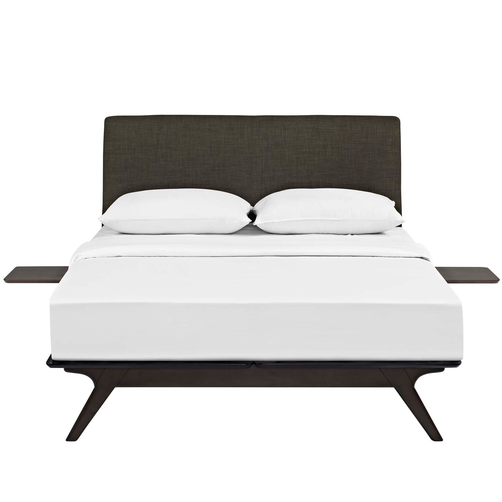Modway Bedroom Sets - Tracy 3 Piece Queen Bedroom Set 95" W Cappuccino Brown