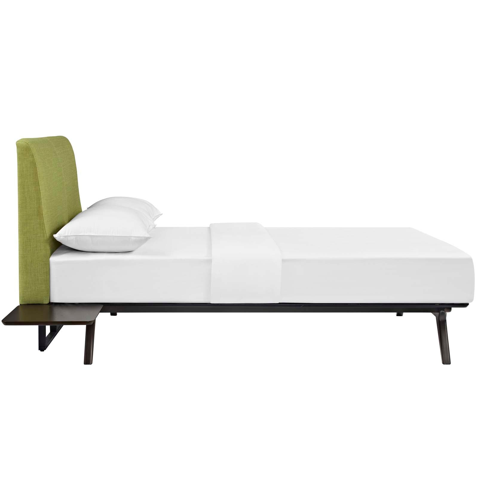 Modway Bedroom Sets - Tracy 3 Piece Queen Bedroom Set Cappuccino Green
