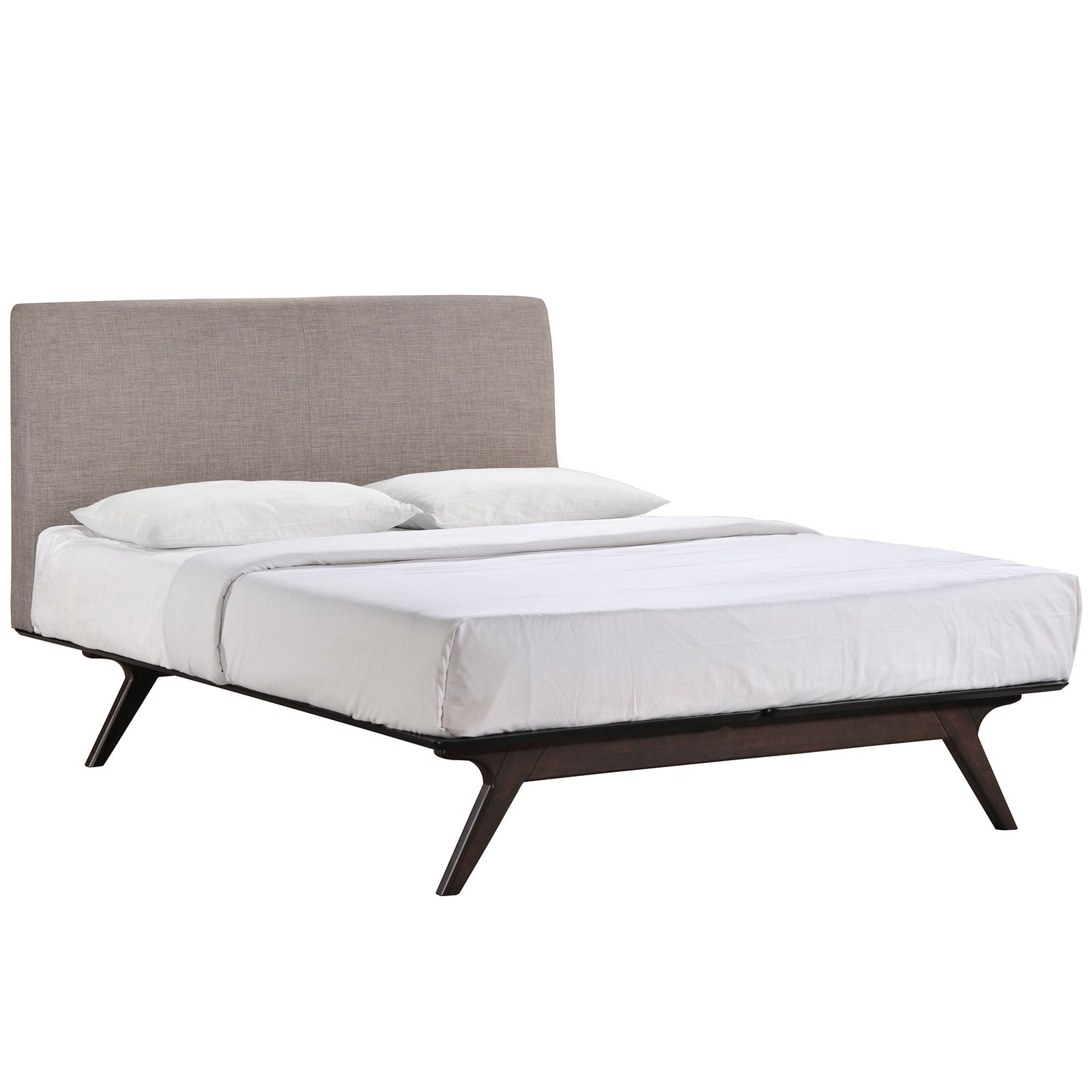 Modway Beds - Tracy Full Bed Cappuccino Gray
