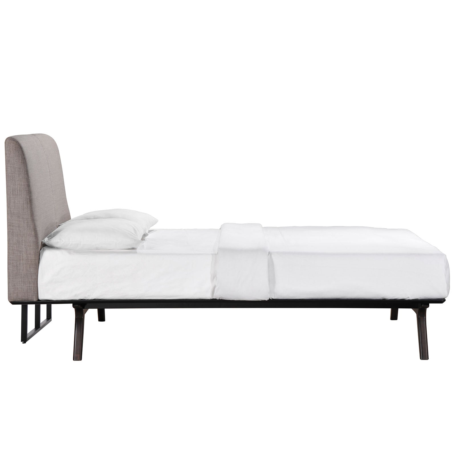 Modway Beds - Tracy Full Bed Cappuccino Gray