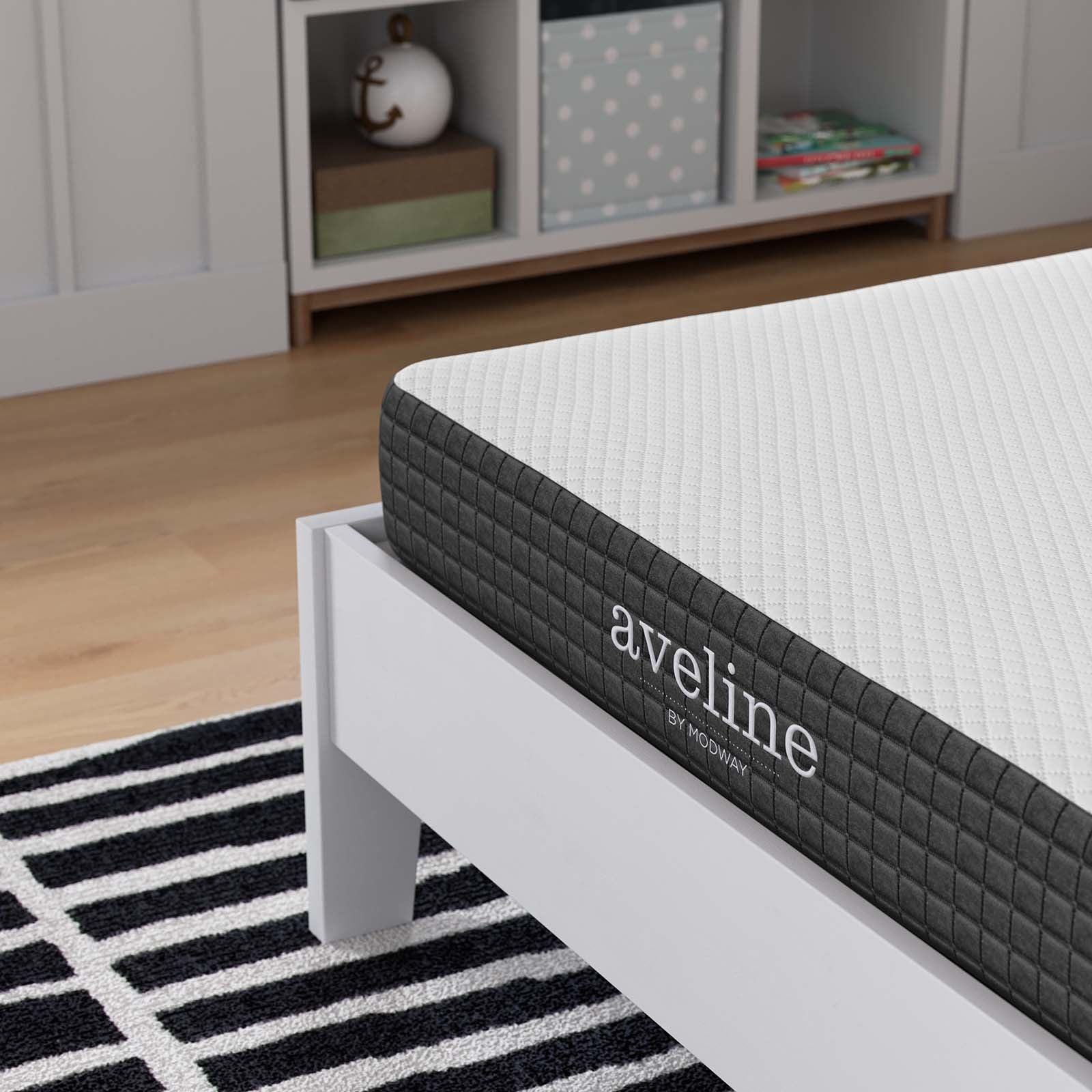 Modway Mattresses - Aveline 6" Twin Mattress White