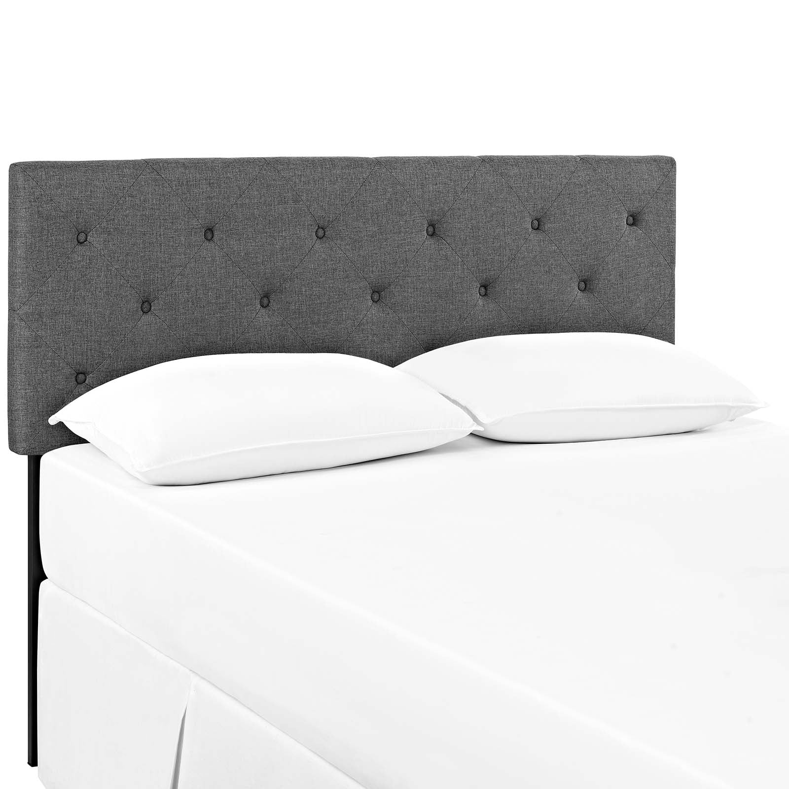 Modway Headboards - Terisa King Upholstered Fabric Headboard Gray