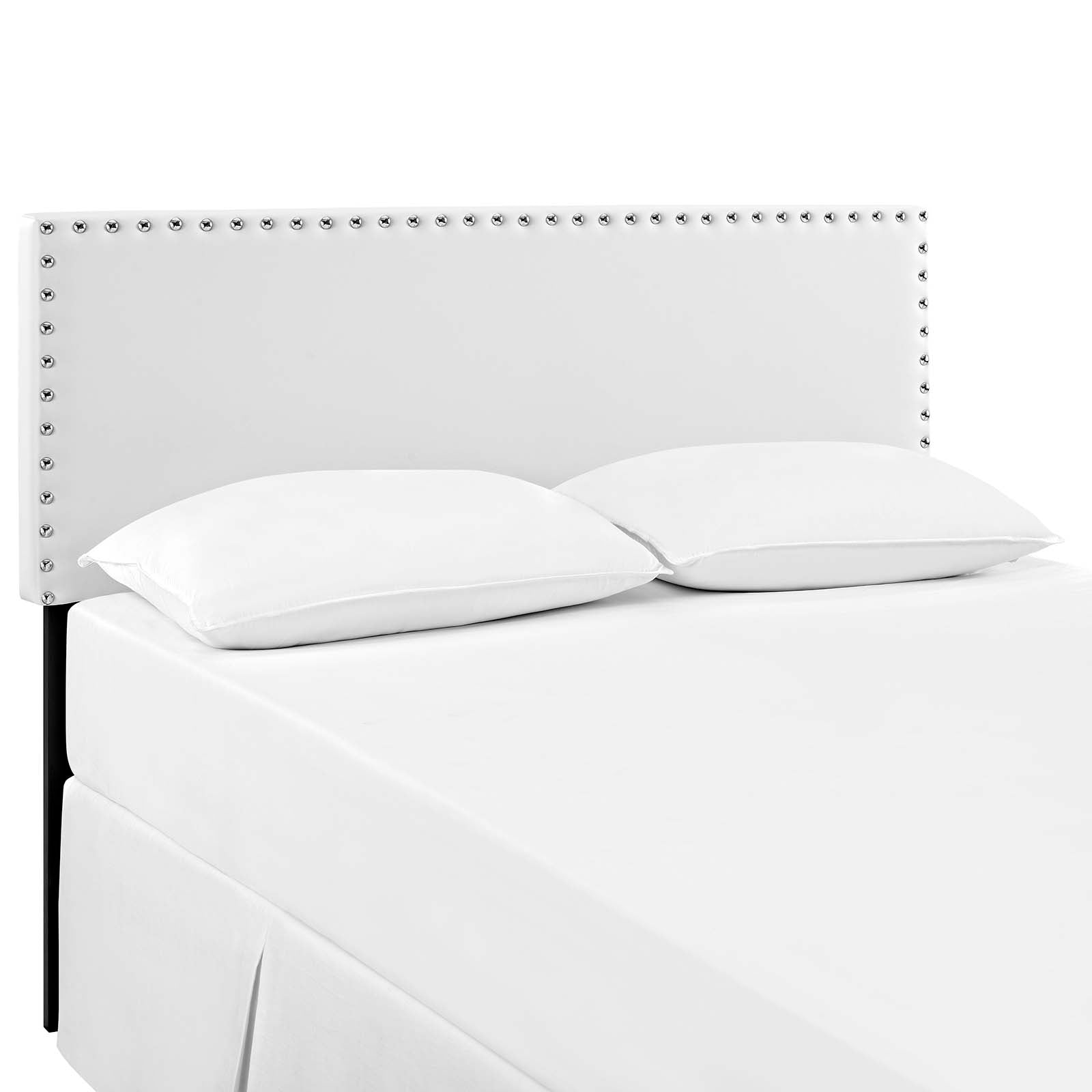 Modway Headboards - Phoebe Full Upholstered Vinyl Headboard White