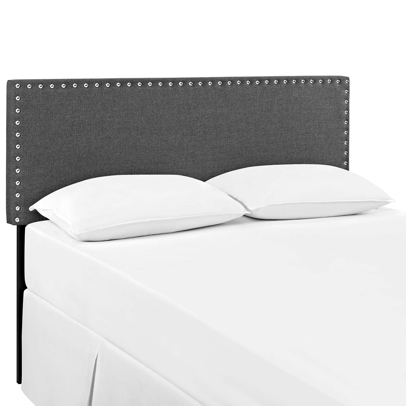 Modway Headboards - Phoebe Full Upholstered Fabric Headboard Gray