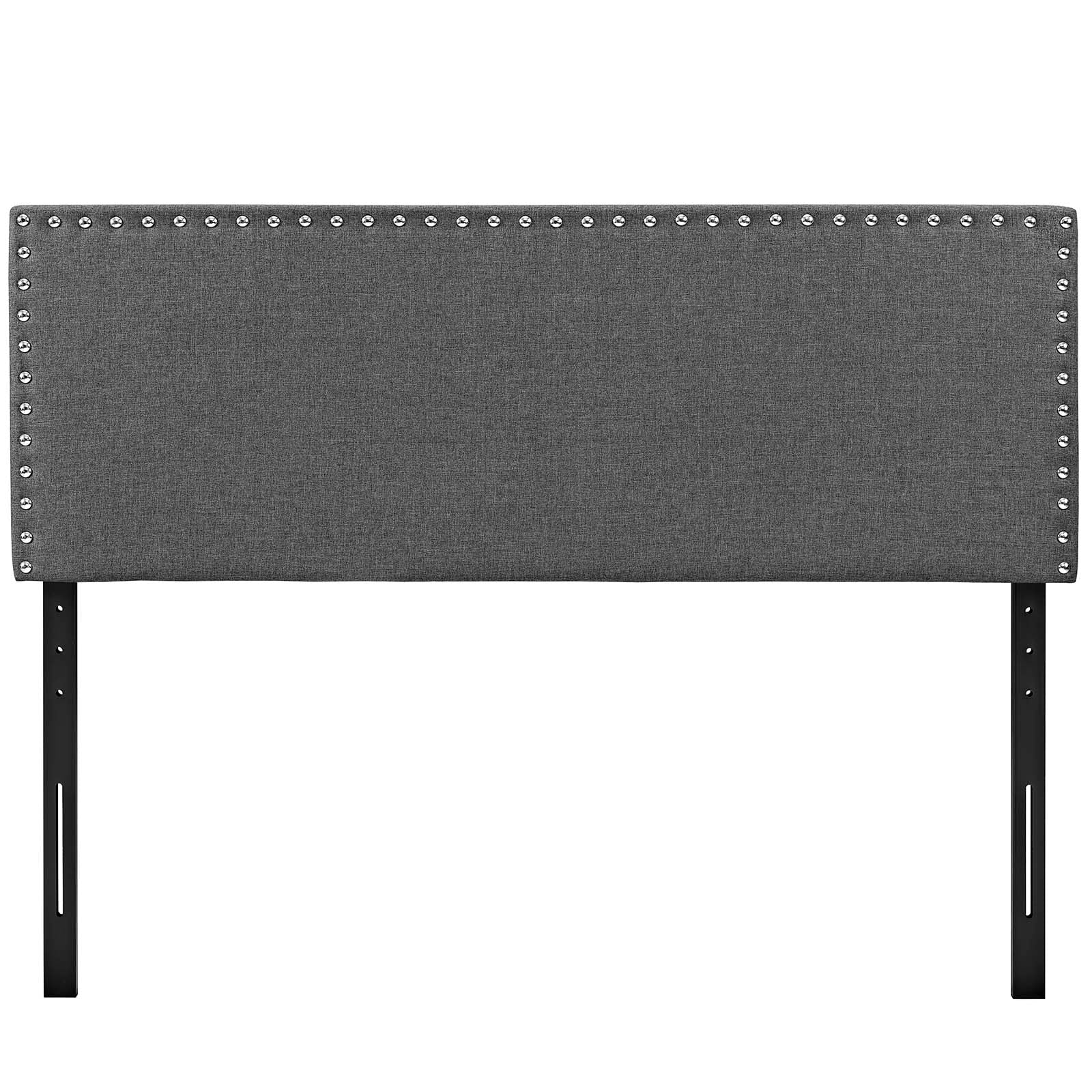Modway Headboards - Phoebe Full Upholstered Fabric Headboard Gray