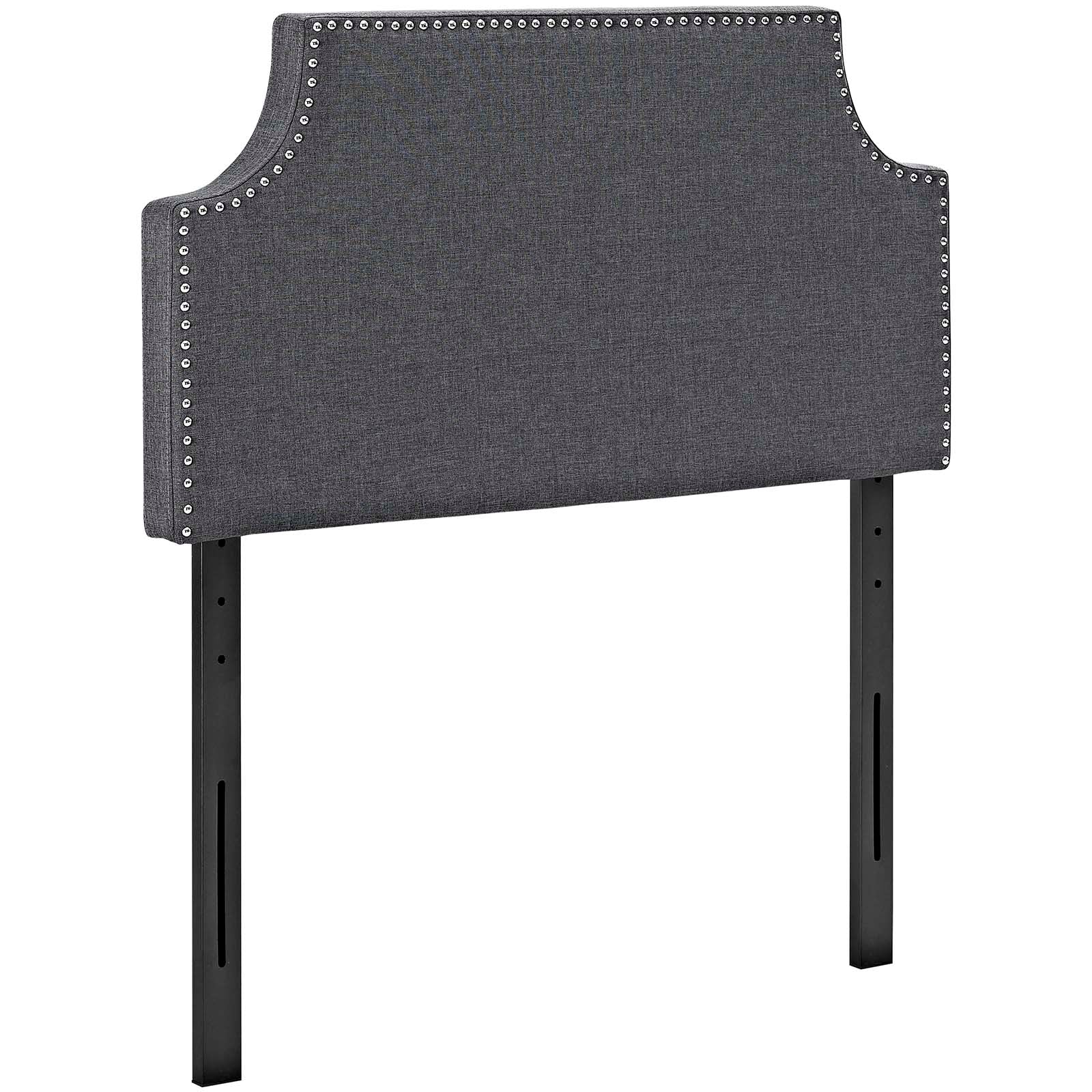 Modway Headboards - Laura Twin Upholstered Fabric Headboard Gray