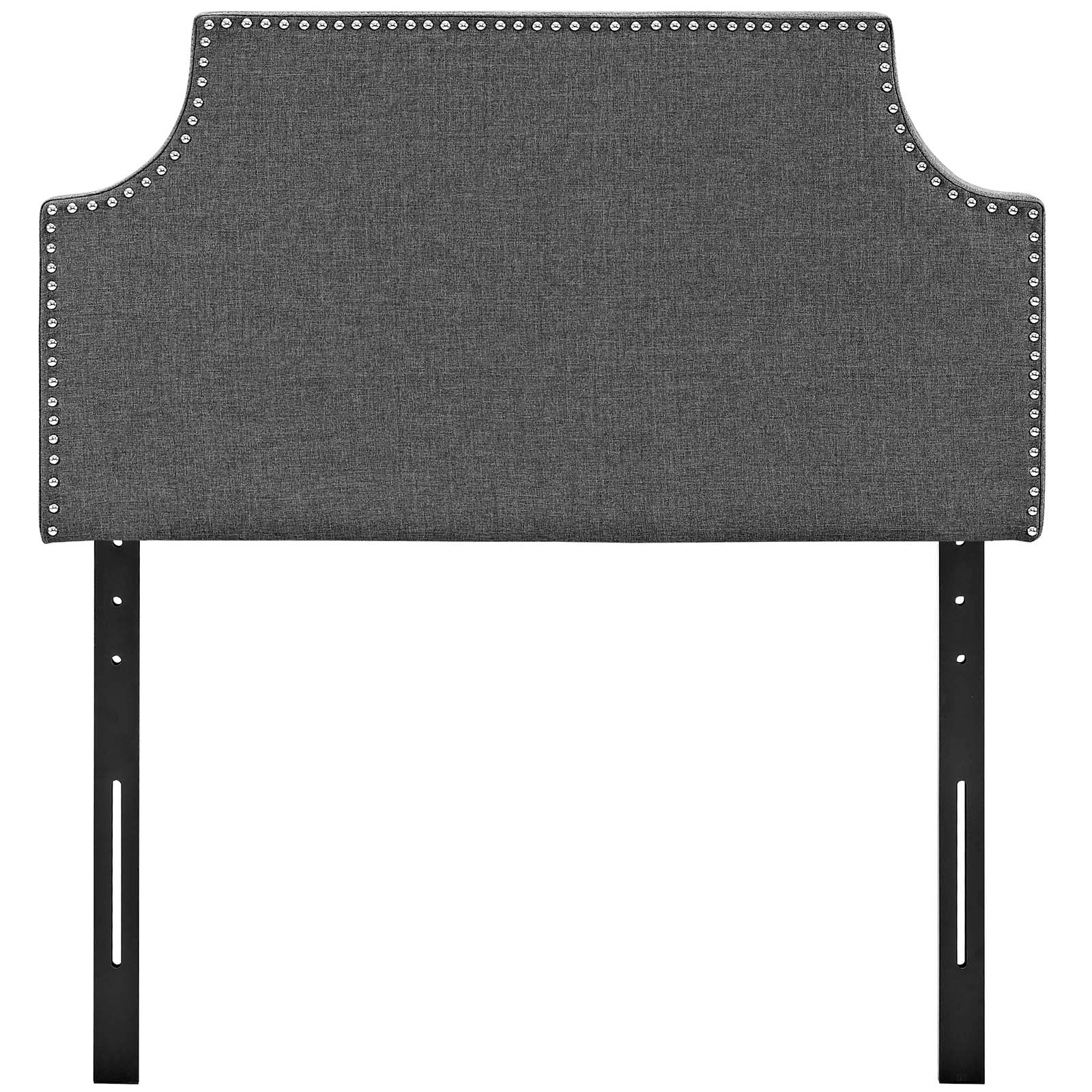 Modway Headboards - Laura Twin Upholstered Fabric Headboard Gray