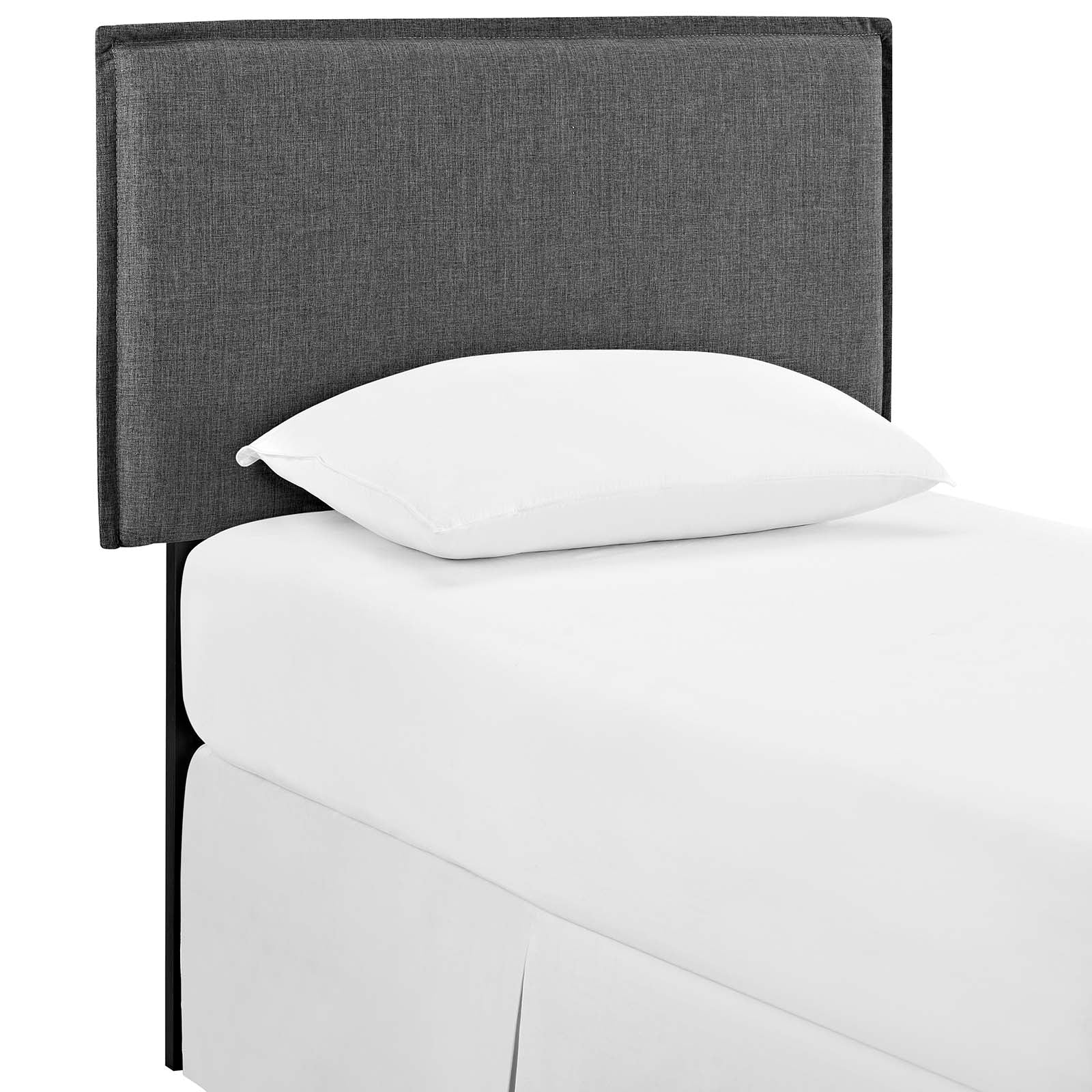 Modway Headboards - Camille-Twin-Upholstered-Fabric-Headboard-Gray
