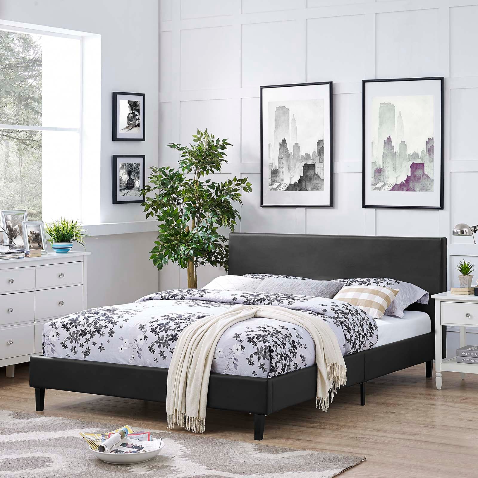 Modway Beds - Anya Full Bed Black