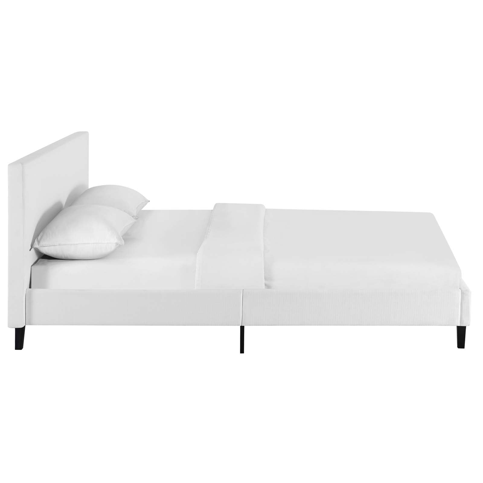 Modway Beds - Anya Full Fabric Bed White