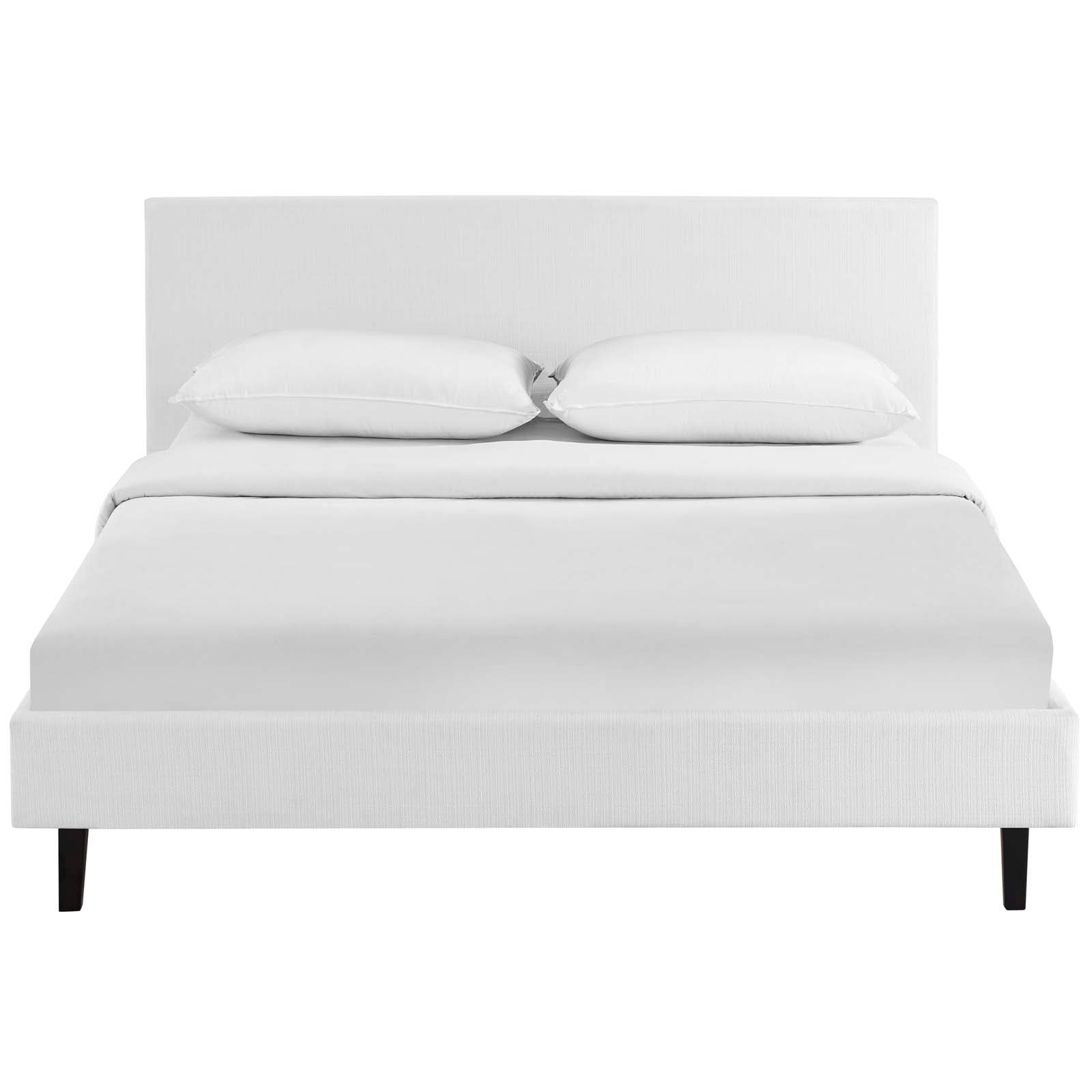 Modway Beds - Anya Full Fabric Bed White