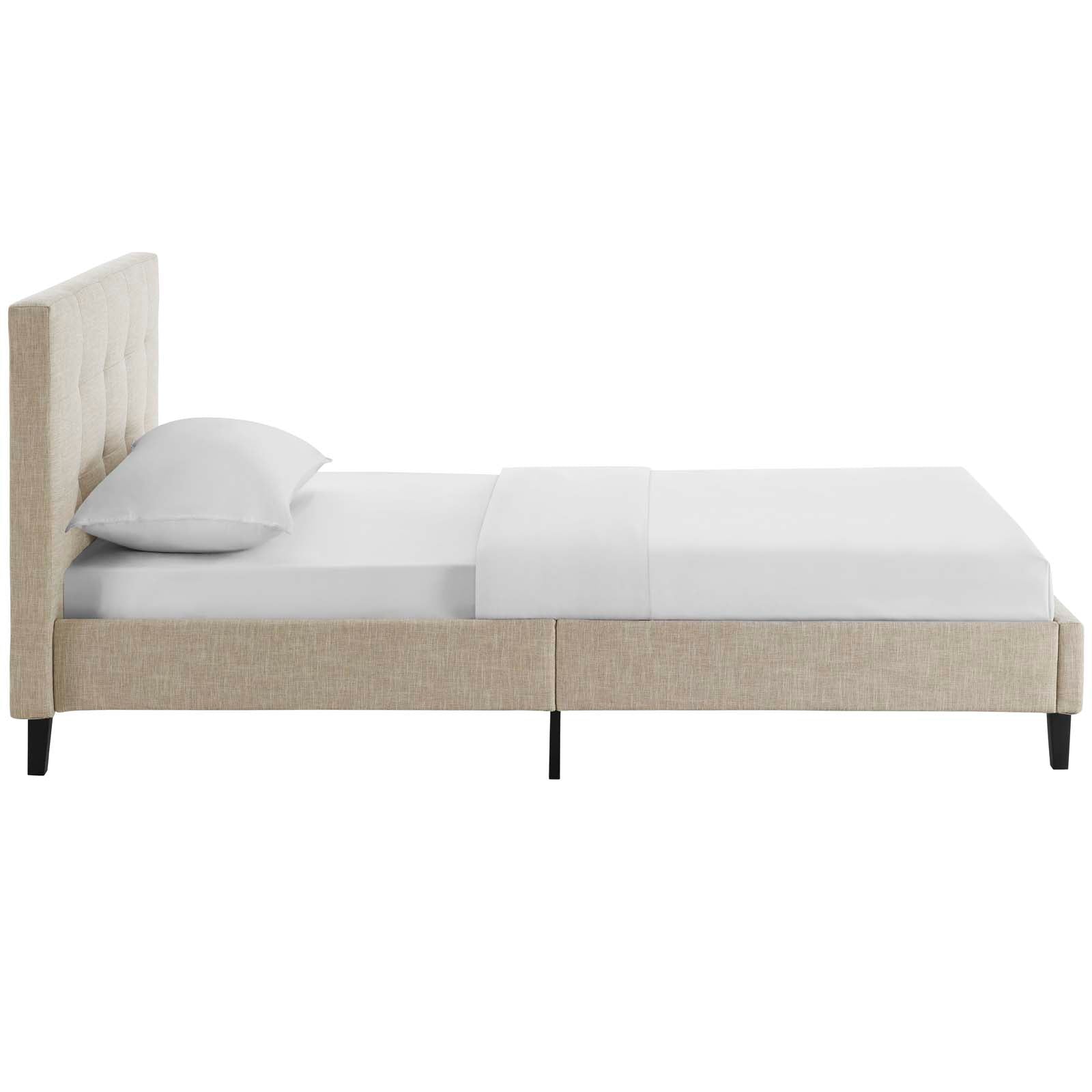 Modway Beds - Linnea Twin Bed Beige