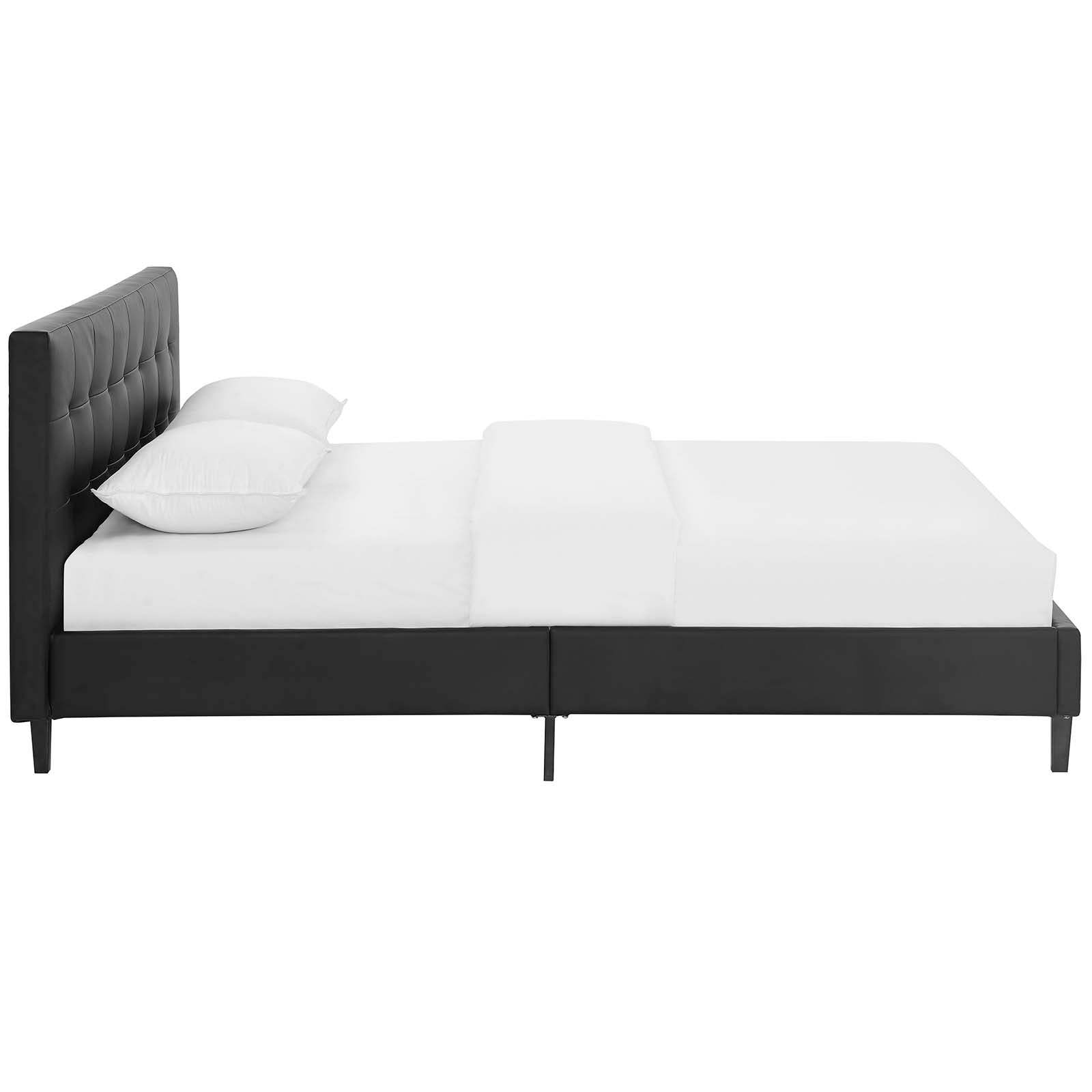 Modway Beds - Linnea Full Faux Leather Bed Black