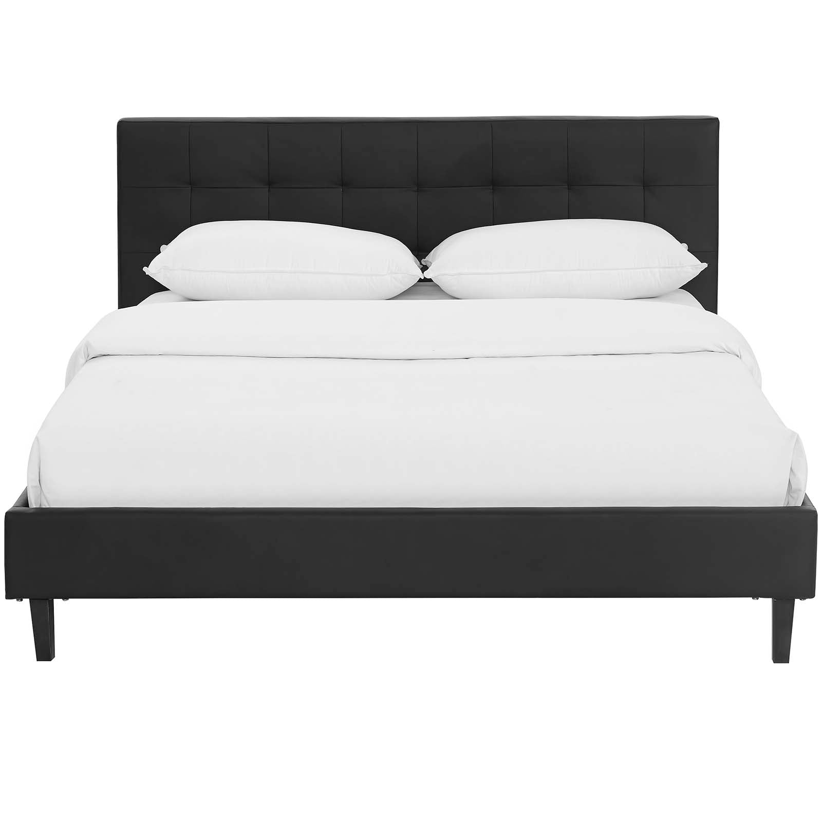 Modway Beds - Linnea Full Faux Leather Bed Black