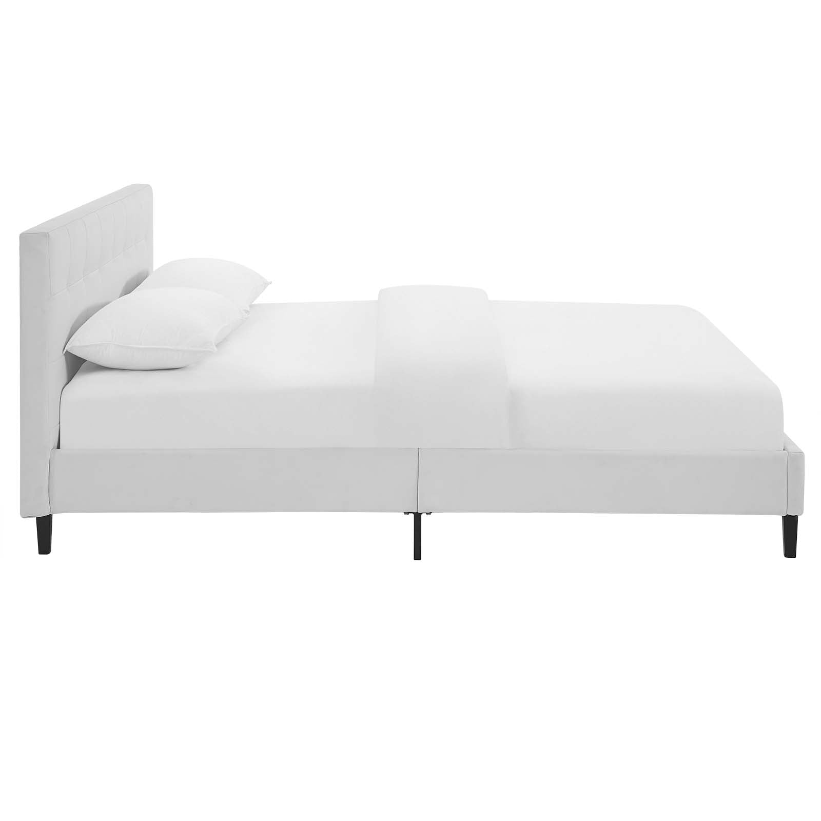 Modway Beds - Linnea Full Faux Leather Bed White