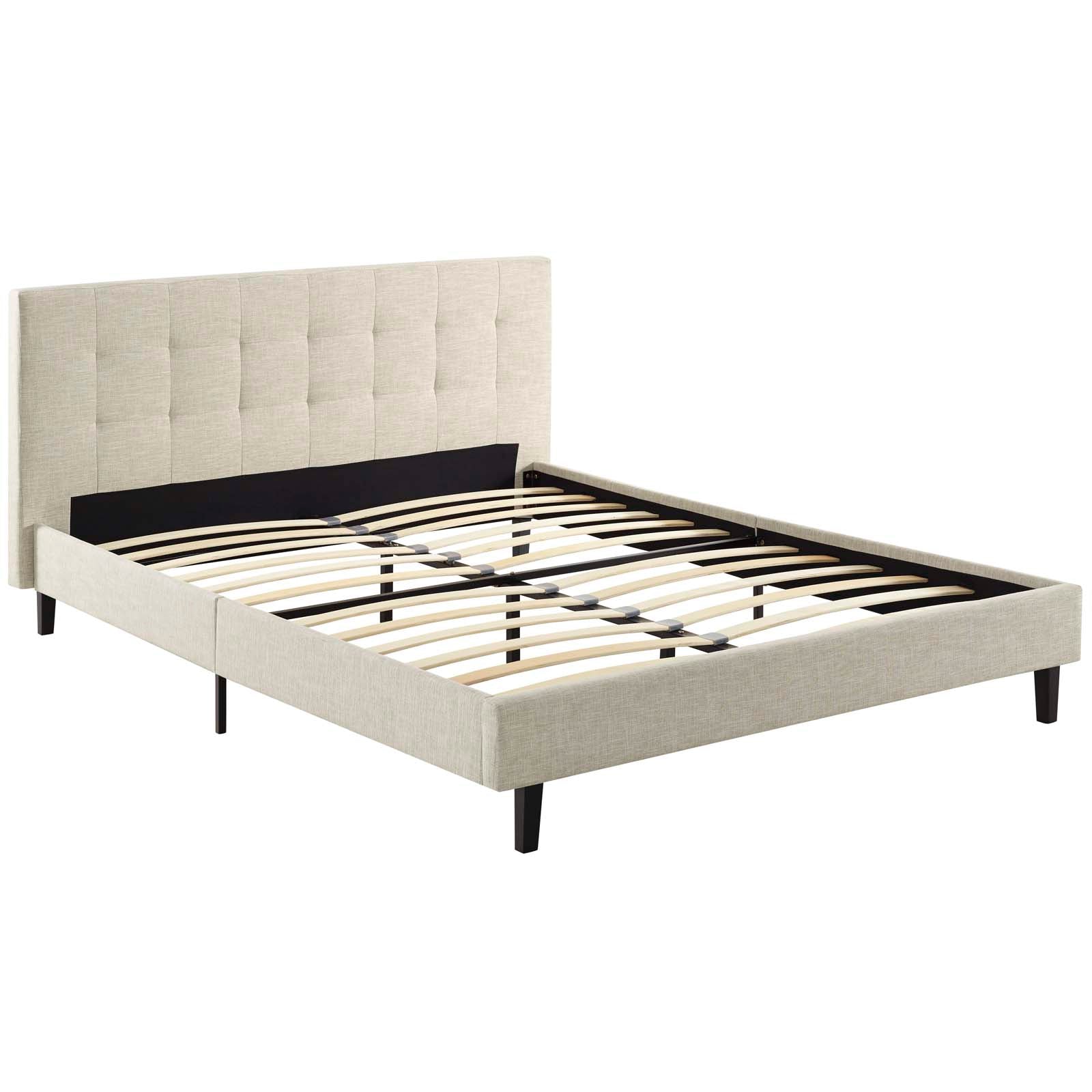 Modway Beds - Linnea Full Bed Beige