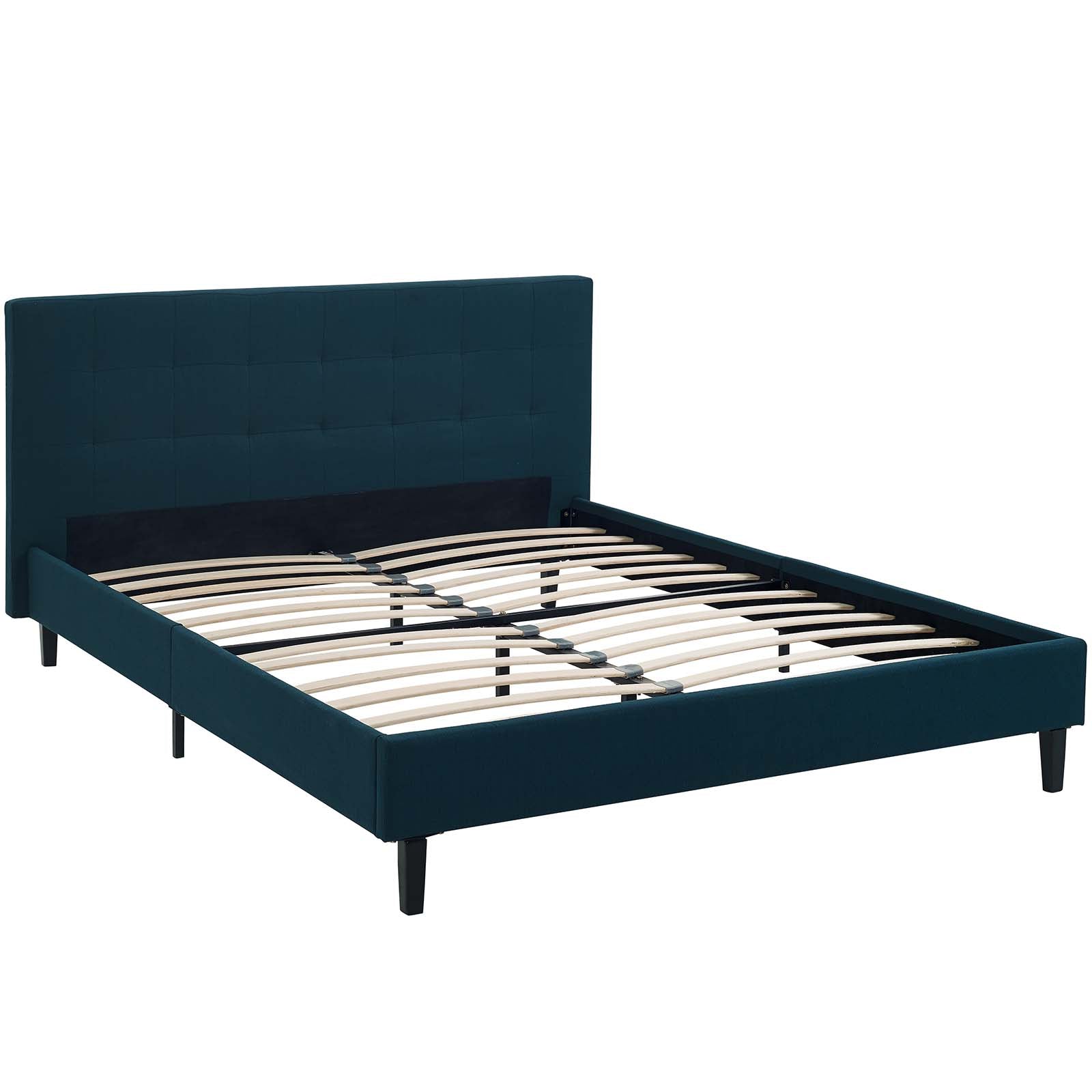 Modway Beds - Linnea Queen Bed Azure