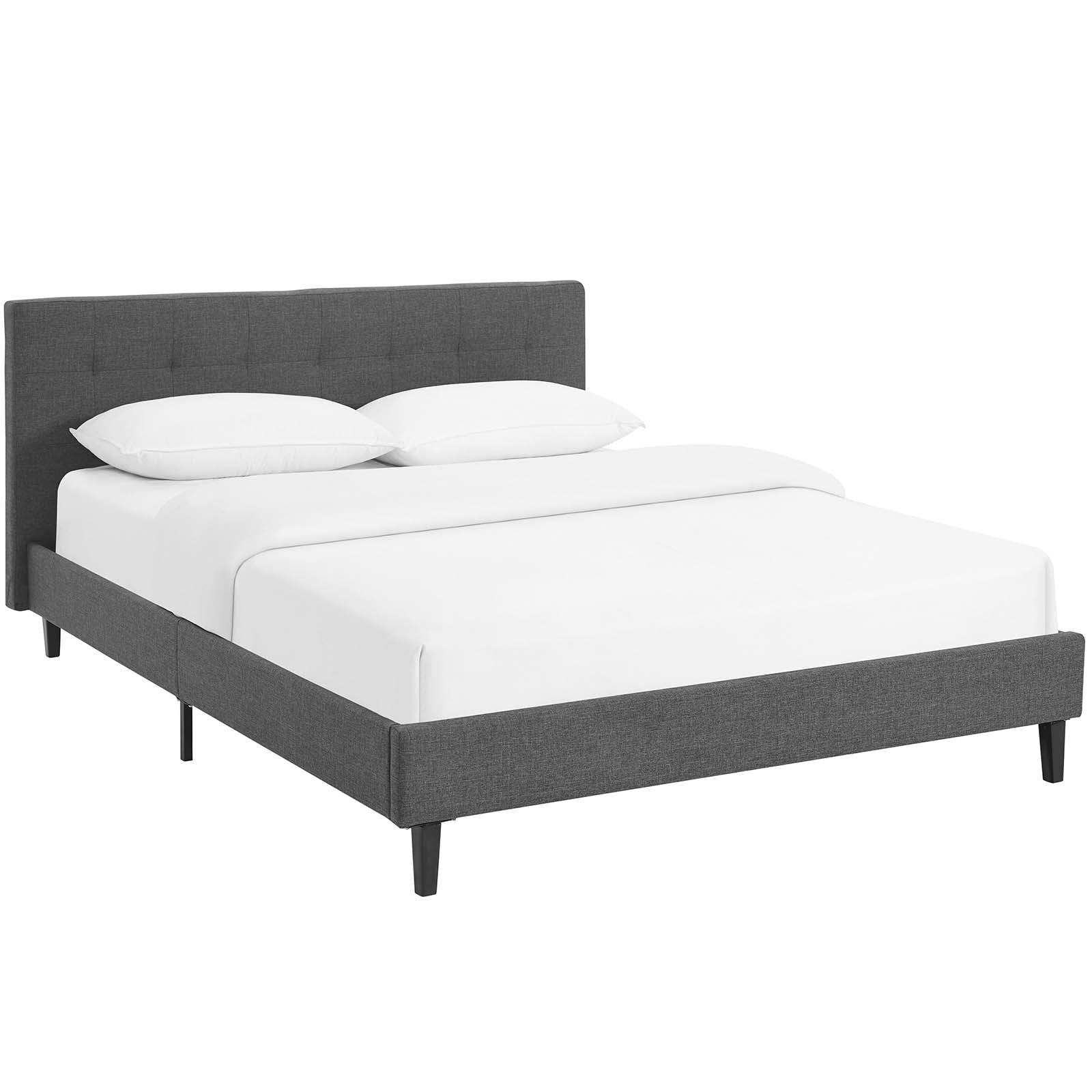 Modway Beds - Linnea Queen Bed Gray