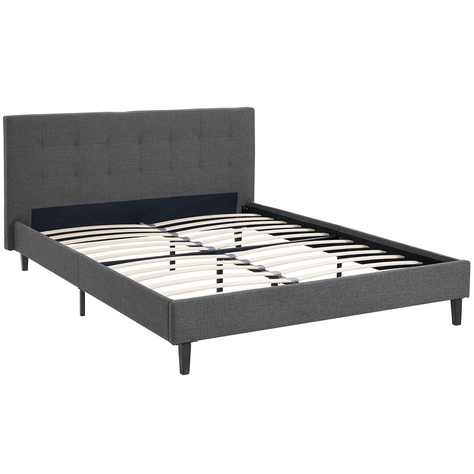 Modway Beds - Linnea Queen Bed Gray