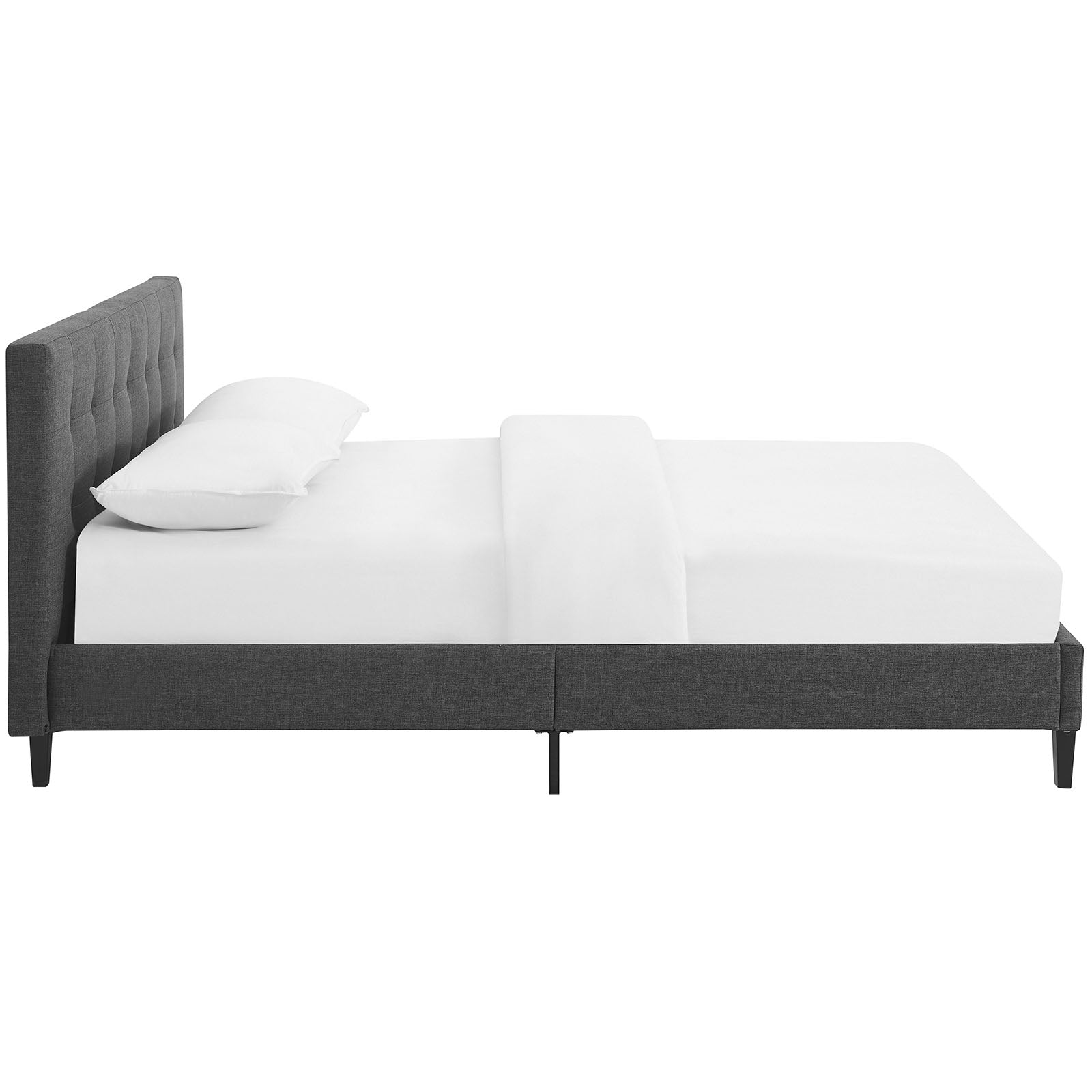Modway Beds - Linnea Queen Bed Gray