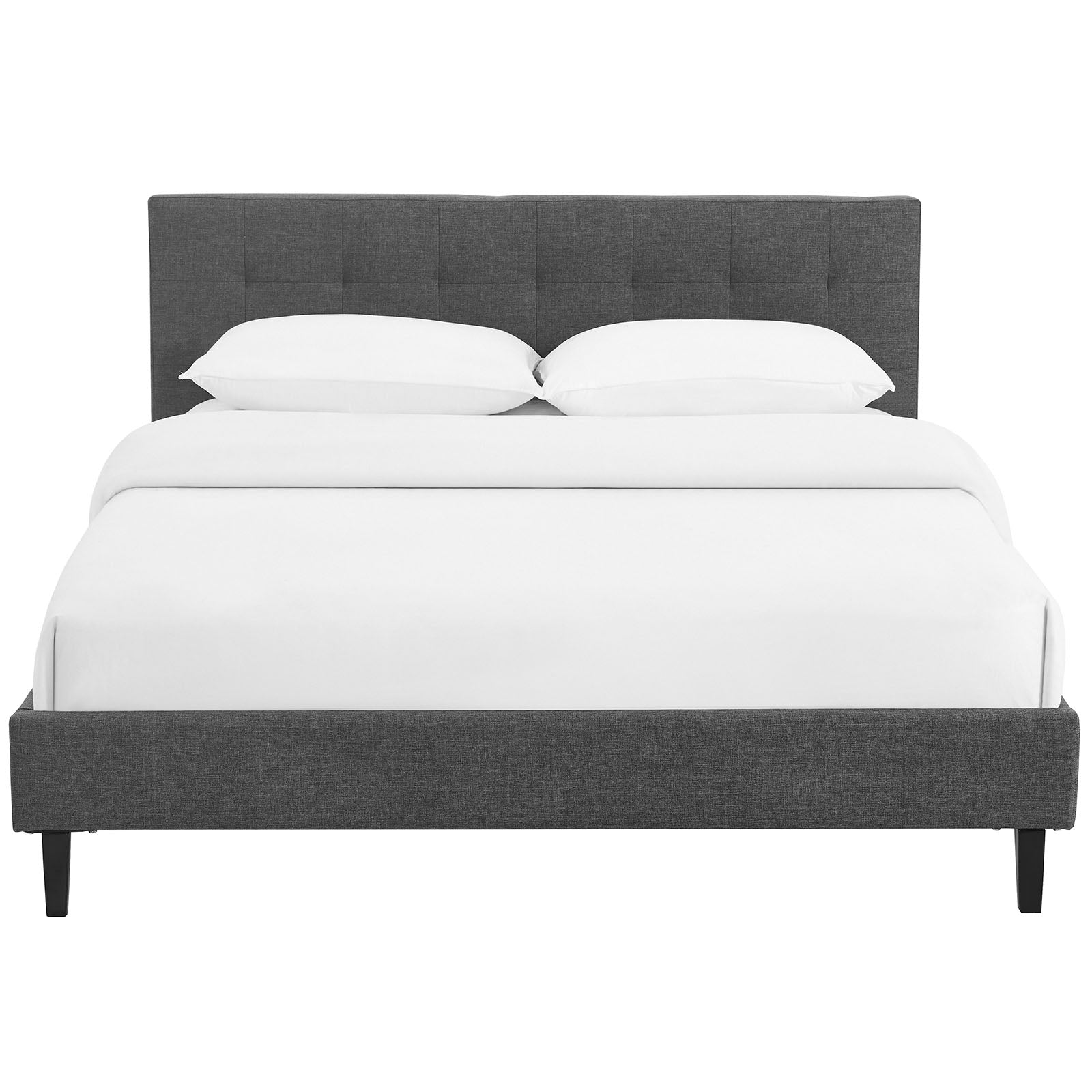 Modway Beds - Linnea Queen Bed Gray