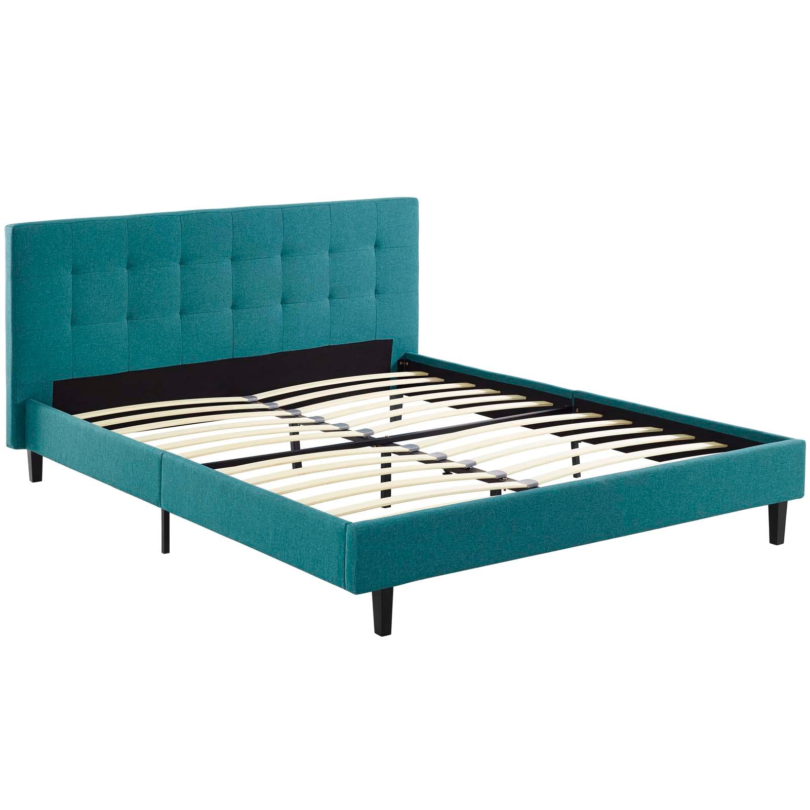 Modway Beds - Linnea Queen Bed Teal