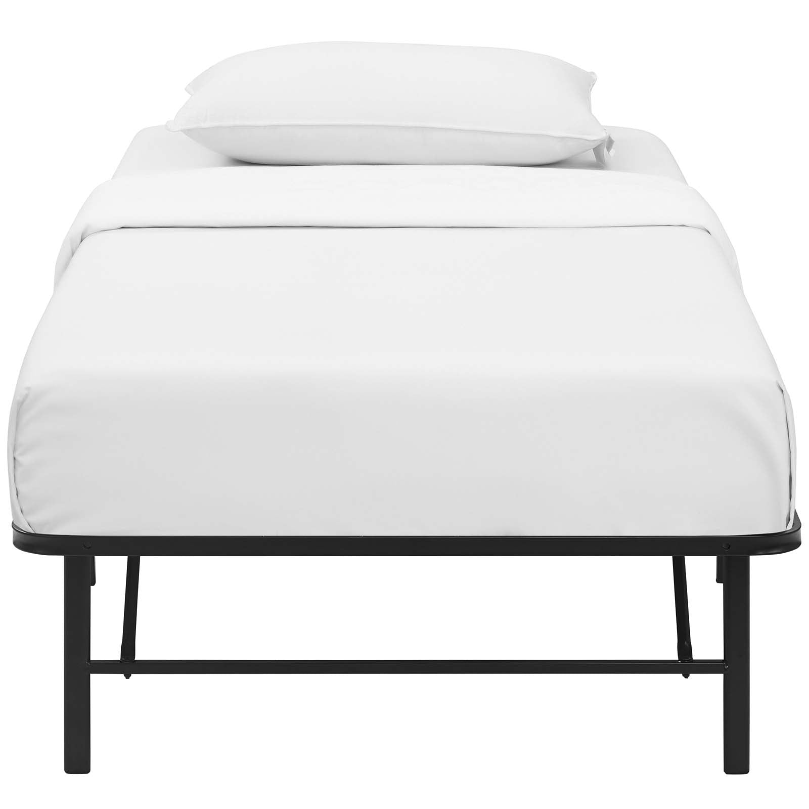 Modway Beds - Horizon Twin Stainless Steel Bed Frame Brown