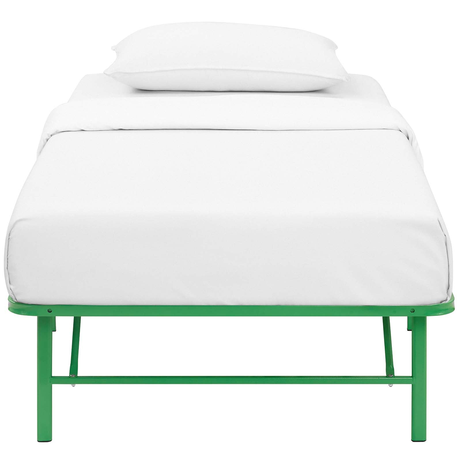 Modway Beds - Horizon Twin Stainless Steel Bed Frame Green