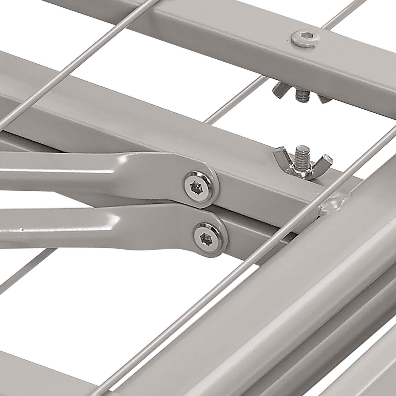 Modway Beds - Horizon Twin Stainless Steel Bed Frame Gray