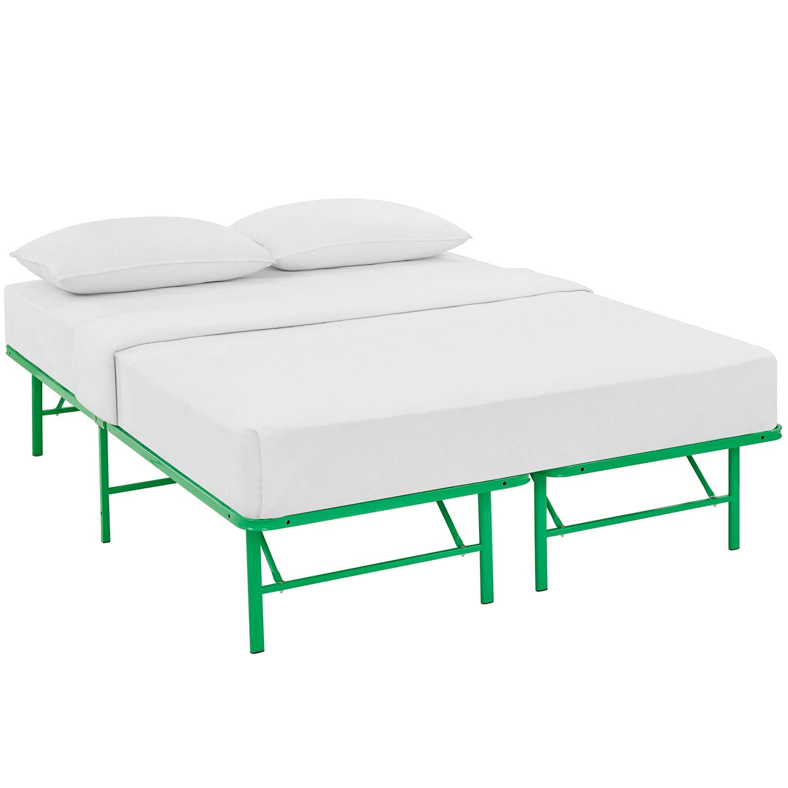 Modway Beds - Horizon Full Stainless Steel Bed Frame Green