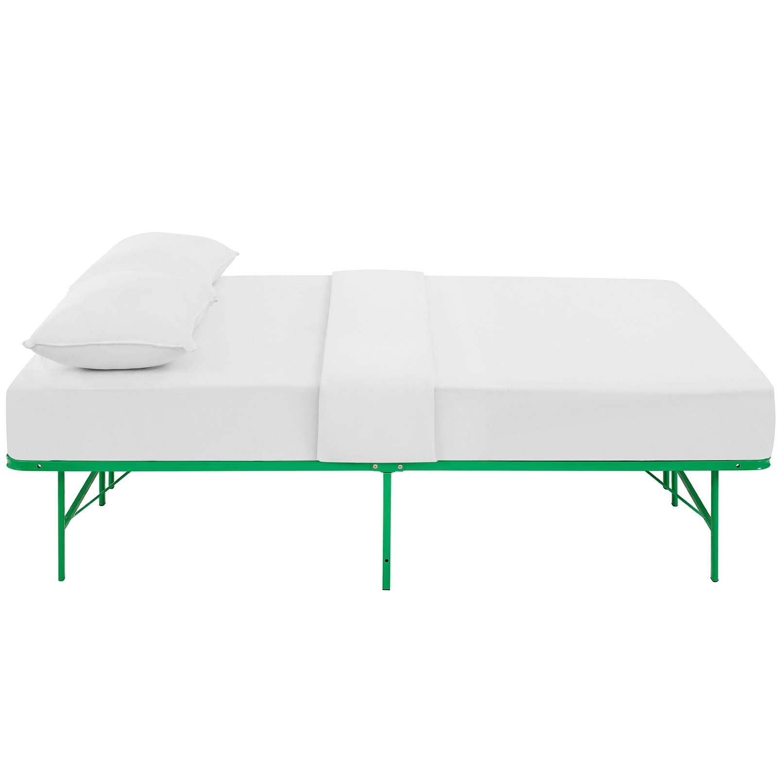 Modway Beds - Horizon Full Stainless Steel Bed Frame Green
