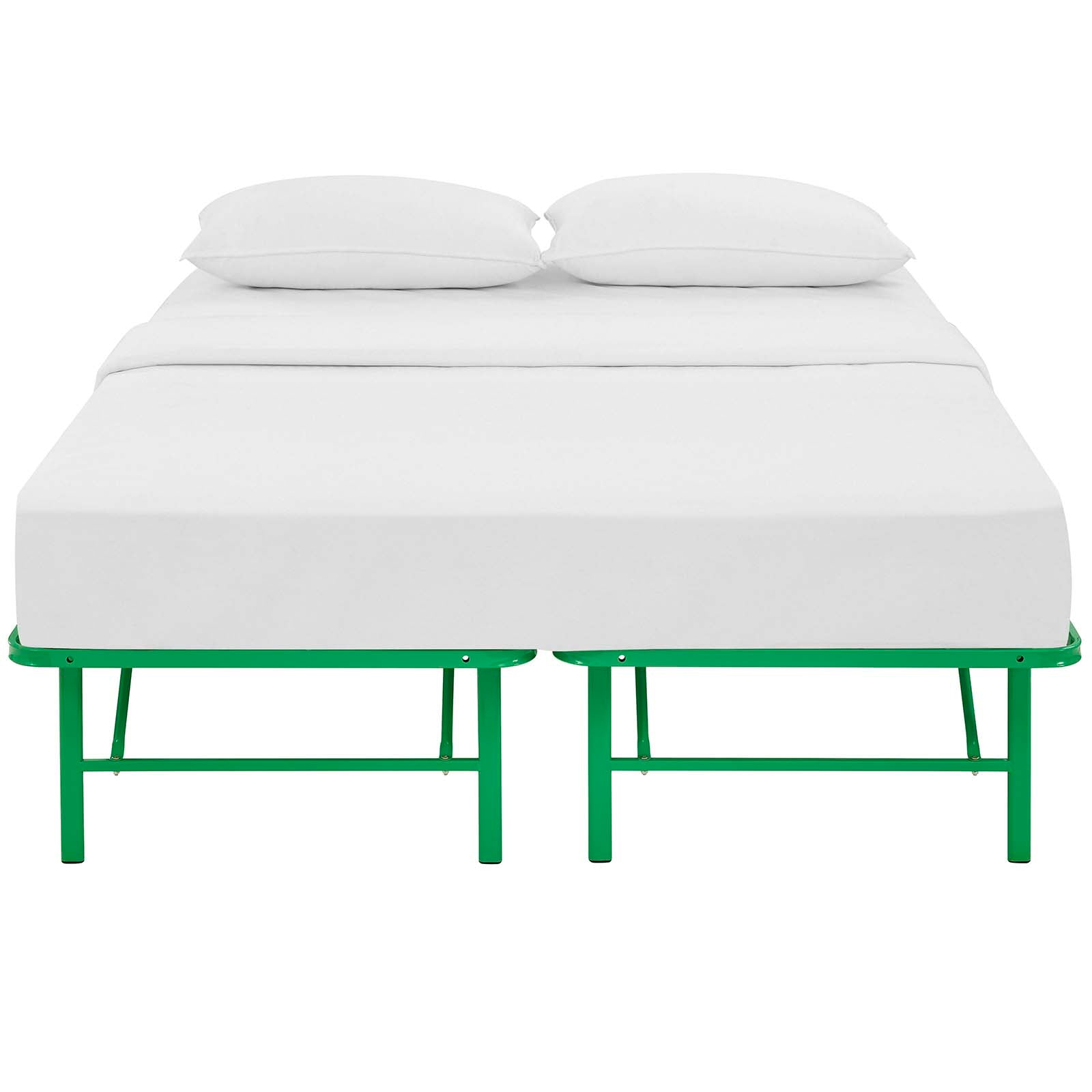 Modway Beds - Horizon Full Stainless Steel Bed Frame Green