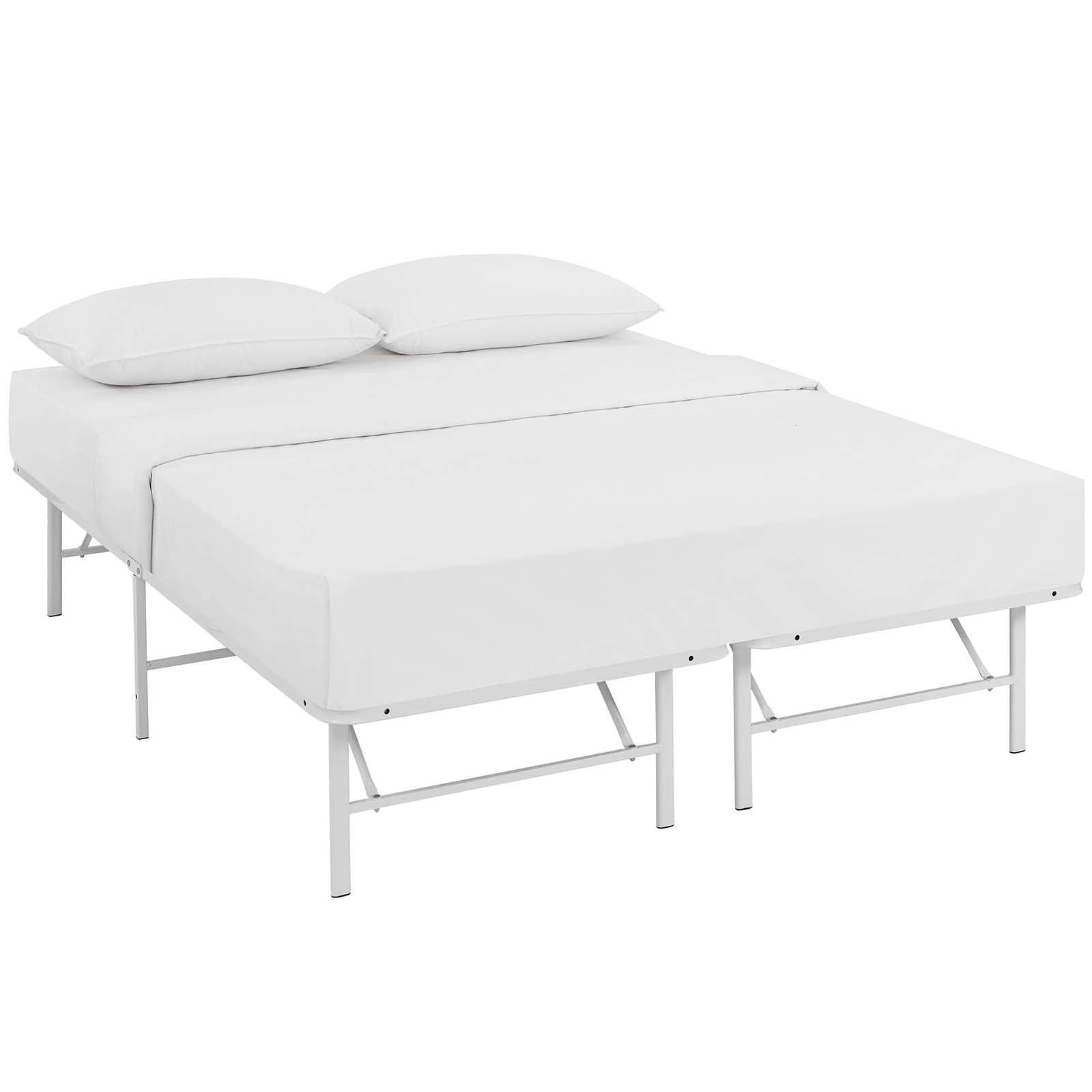 Modway Beds - Horizon Full Stainless Steel Bed Frame White