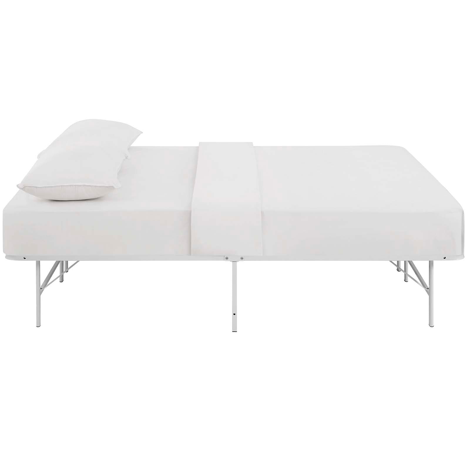 Modway Beds - Horizon Full Stainless Steel Bed Frame White