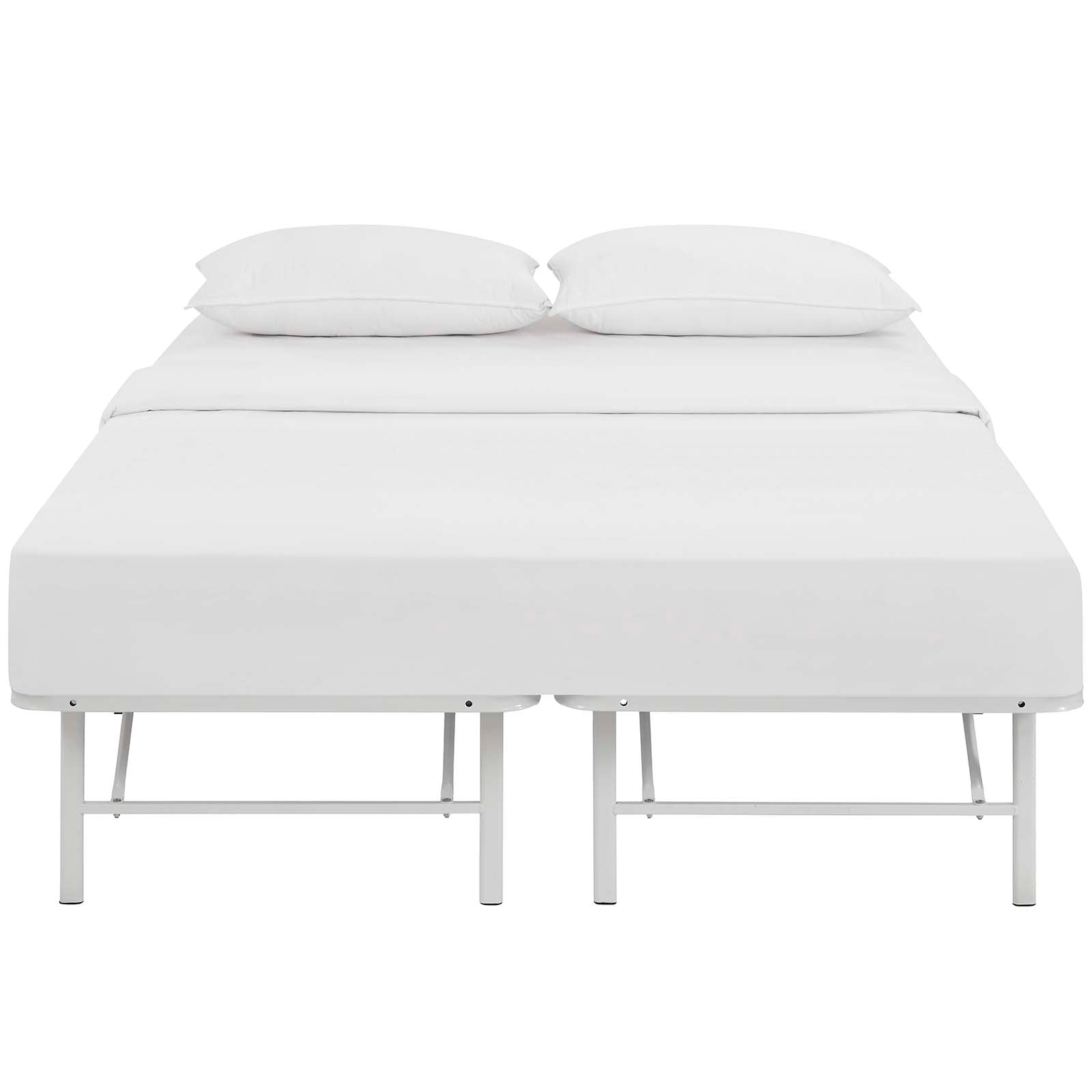 Modway Beds - Horizon Full Stainless Steel Bed Frame White