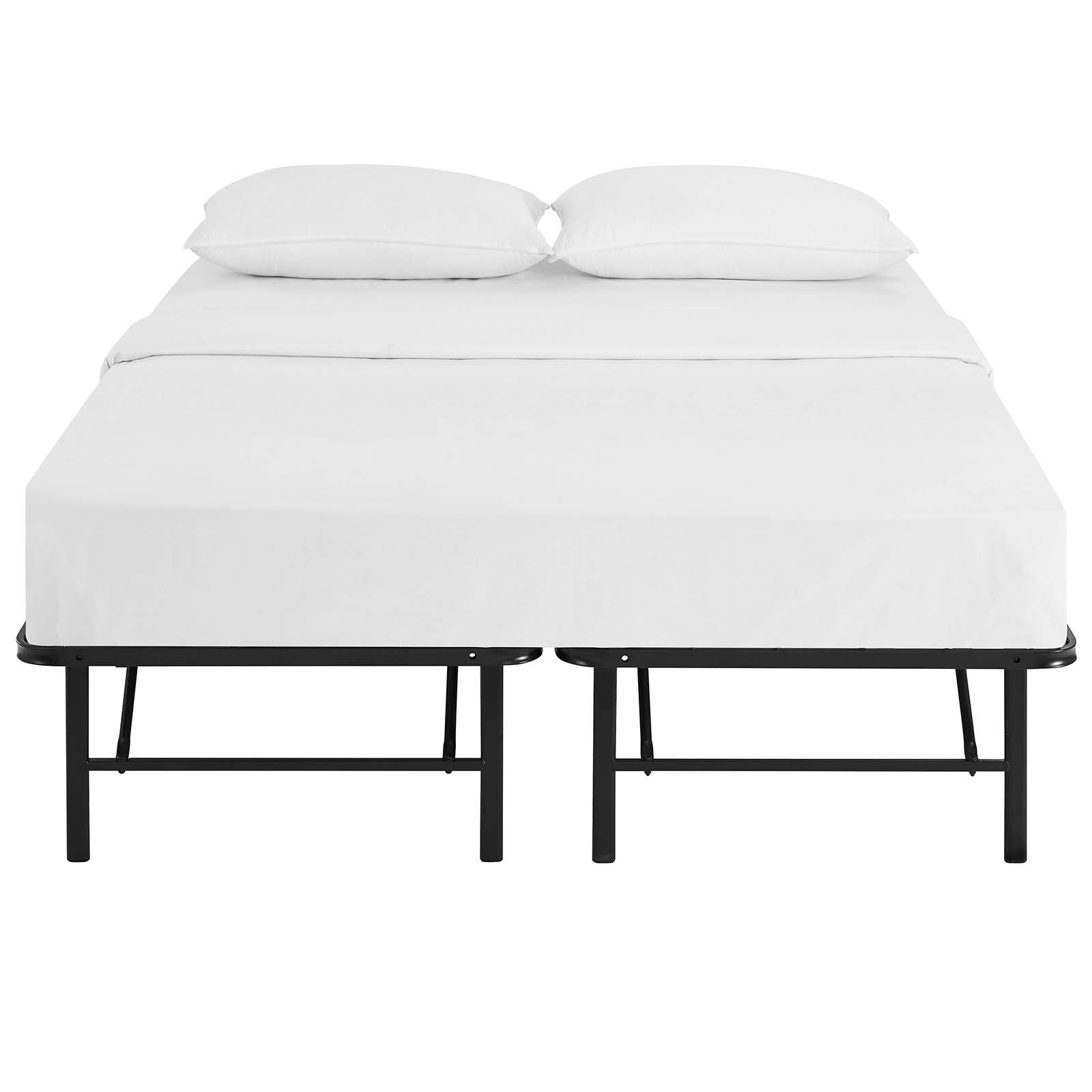 Modway Beds - Horizon Queen Stainless Steel Bed Frame Brown