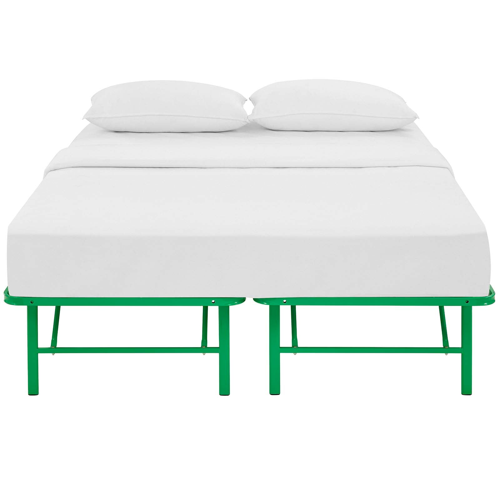 Modway Beds - Horizon Queen Stainless Steel Bed Frame Green