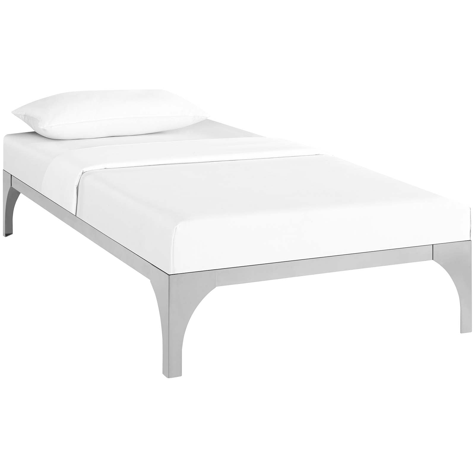 Modway Beds - Ollie Twin Bed Frame Silver