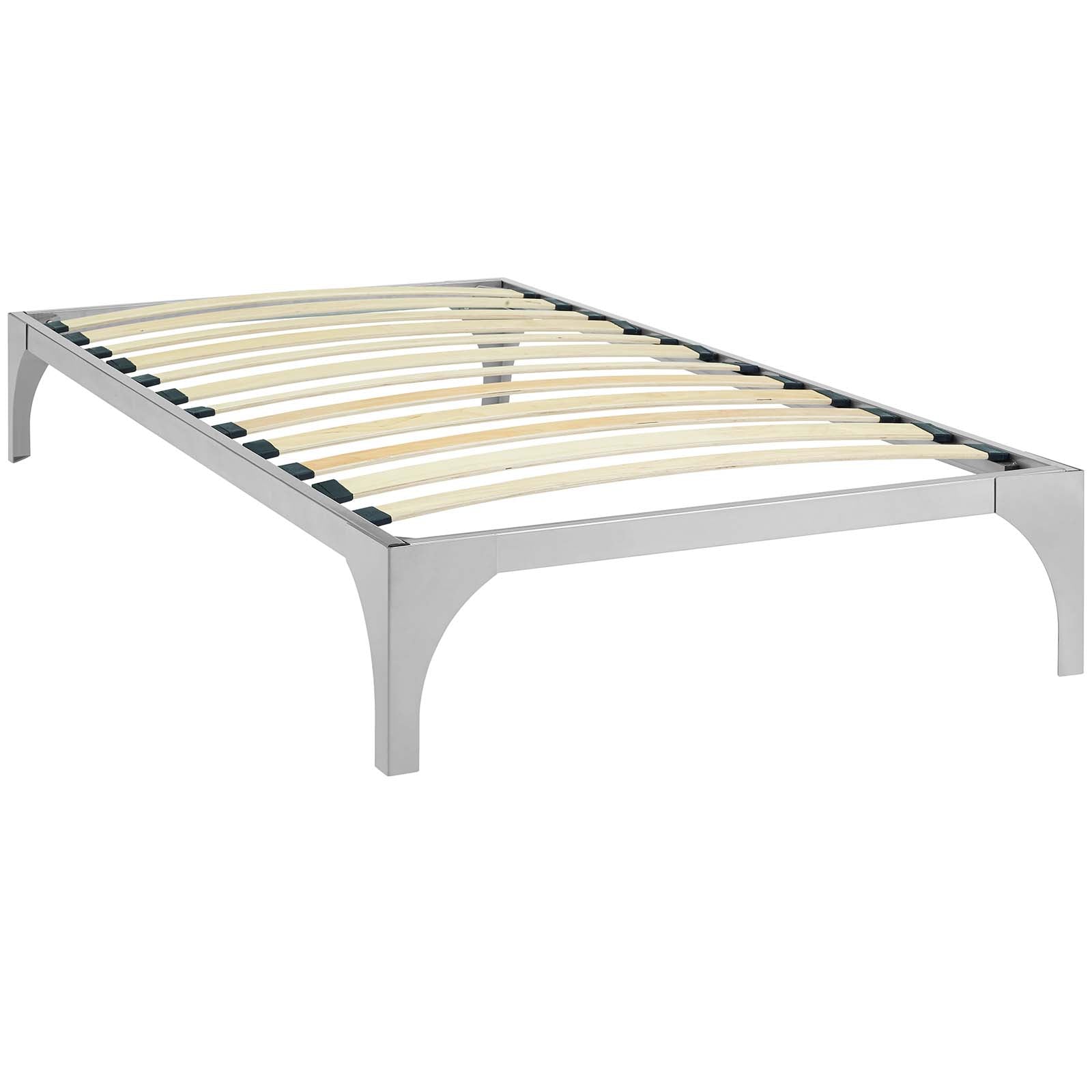 Modway Beds - Ollie Twin Bed Frame Silver